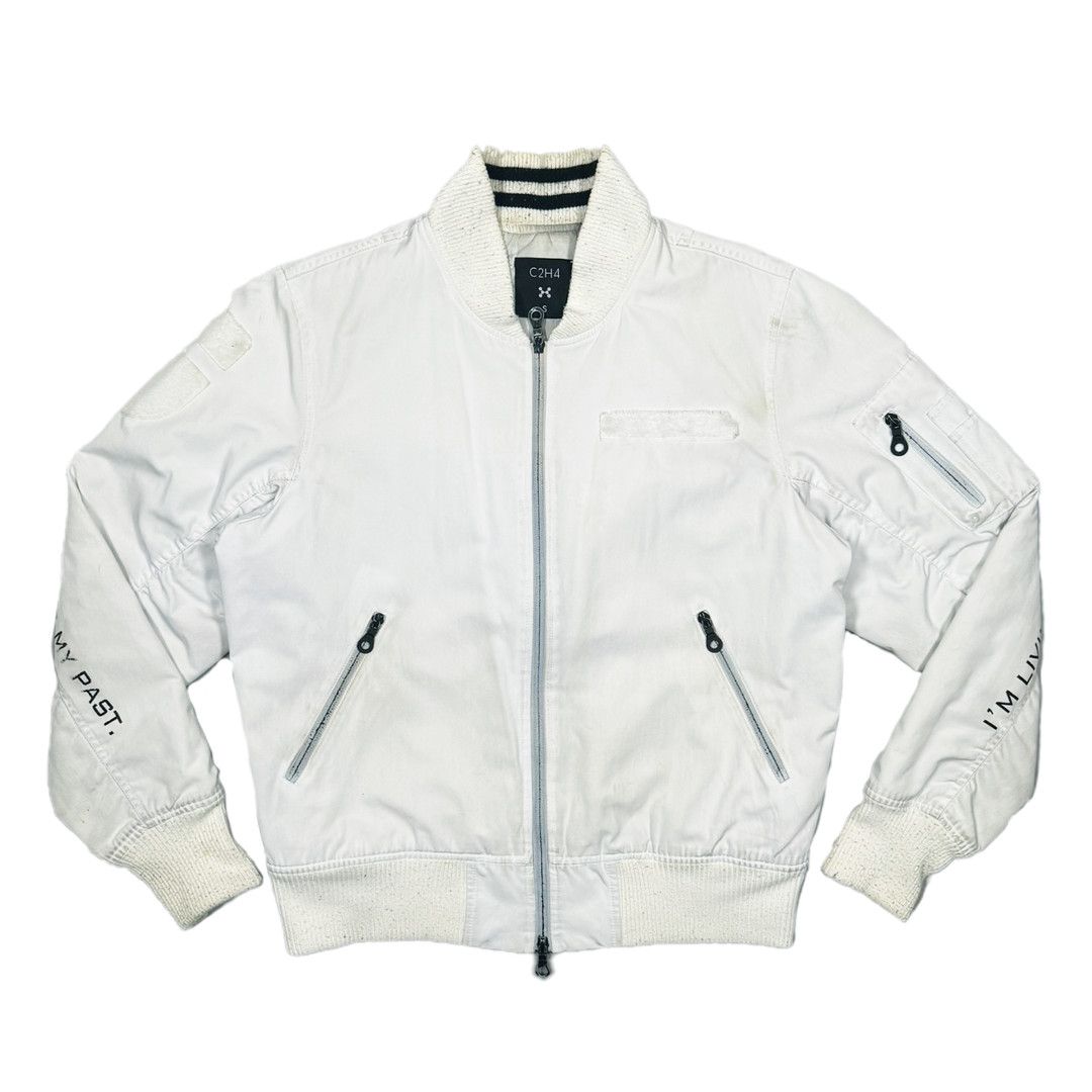 C2H4 C2H4 - FW14 Egocentrism Future MA1 Bomber Jacket - White - S Size US S / EU 44-46 / 1 - 2 Thumbnail