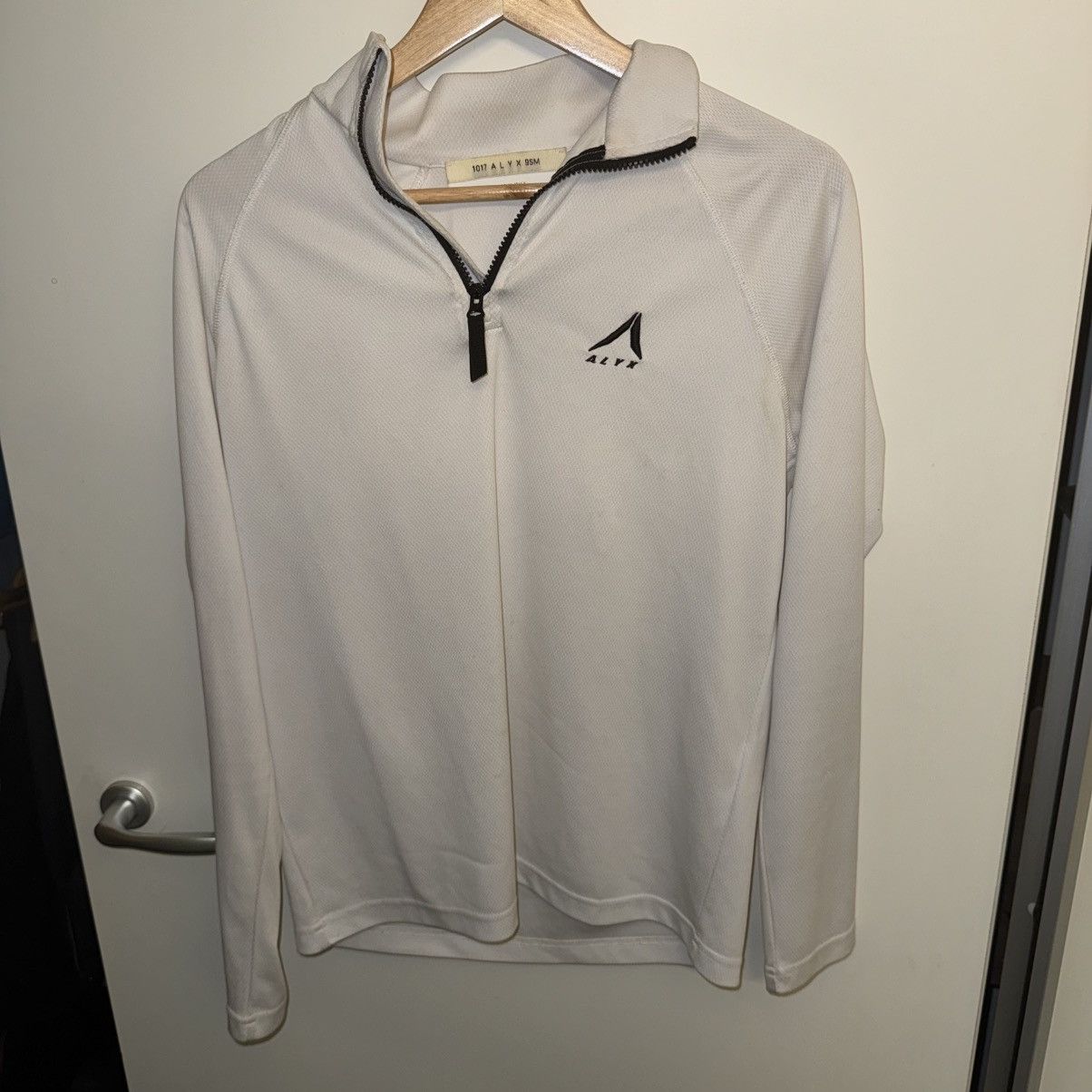 1017 Alyx 9sm white quarter zip