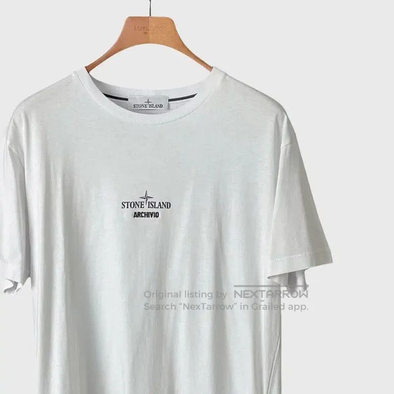 Stone Island Stone Island White Cotton Short Sleeve T-Shirt . Size S / US 4 / IT 40 - 3 Thumbnail