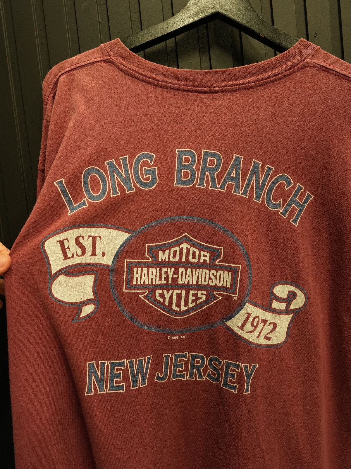 Vintage Vintage 1996 Harley Davidson Long Branch Tee Size US XXL / EU 58 / 5 - 4 Thumbnail