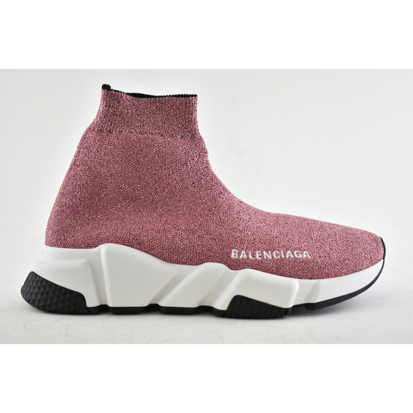 Balenciaga Balenciaga Women Speed Sock Pink Runner Sneakers 42 Size US 12 / IT 42 - 4 Thumbnail