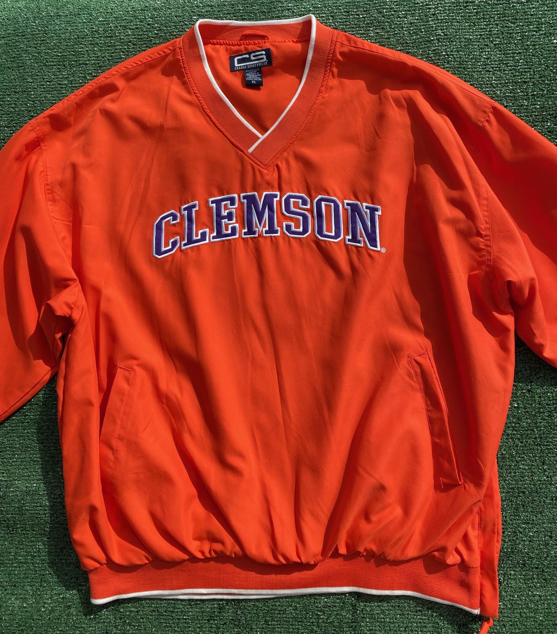 Other Y2K Clemson Tigers Embroidered Orange Pullover Jacket 2XL Size US XXL / EU 58 / 5 - 2 Thumbnail