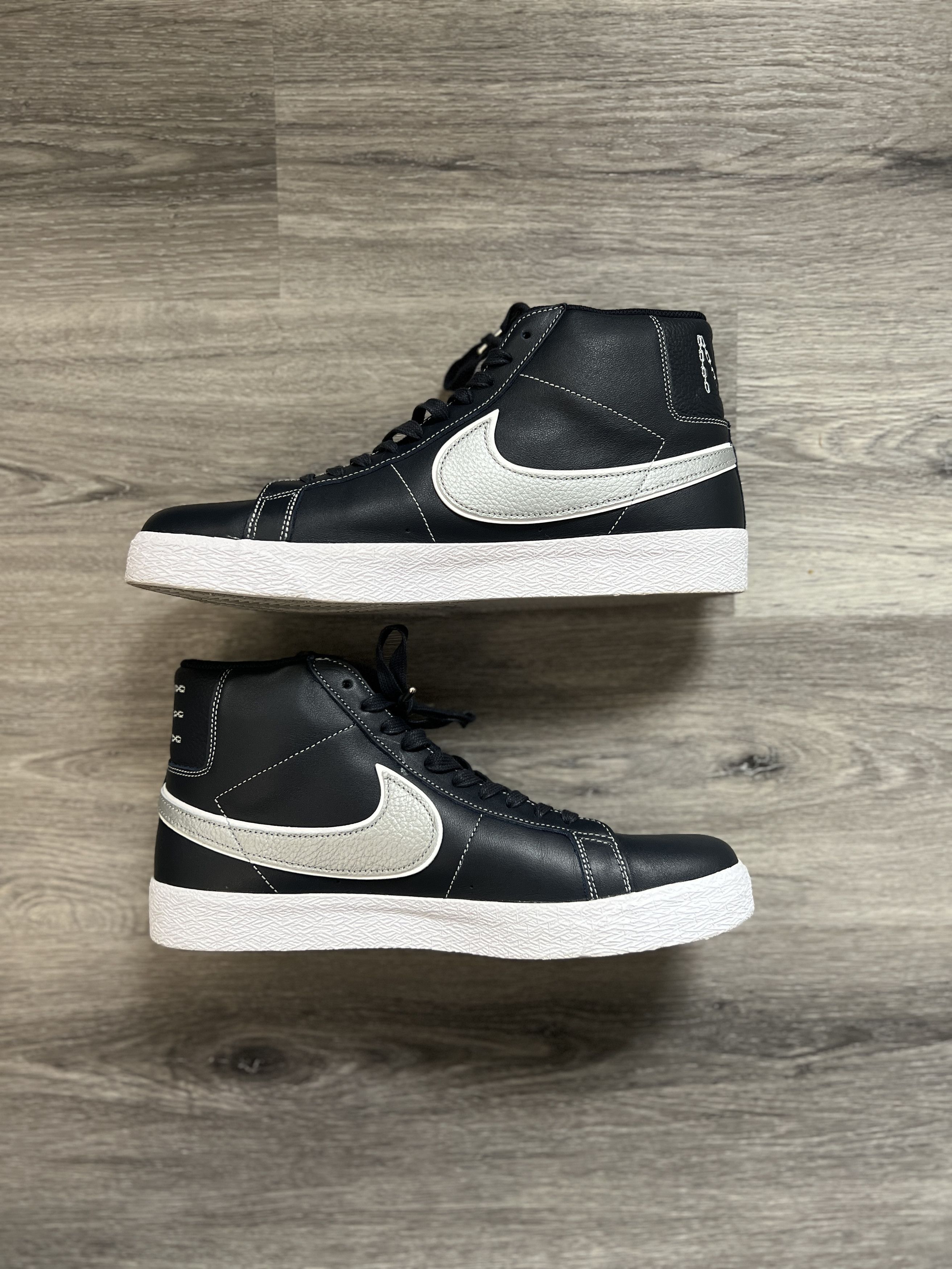 Nike Nike SB Zoom Blazer Mid Mason Silva Dark Obsidian Metallic Size US 12 / EU 45 - 2 Thumbnail