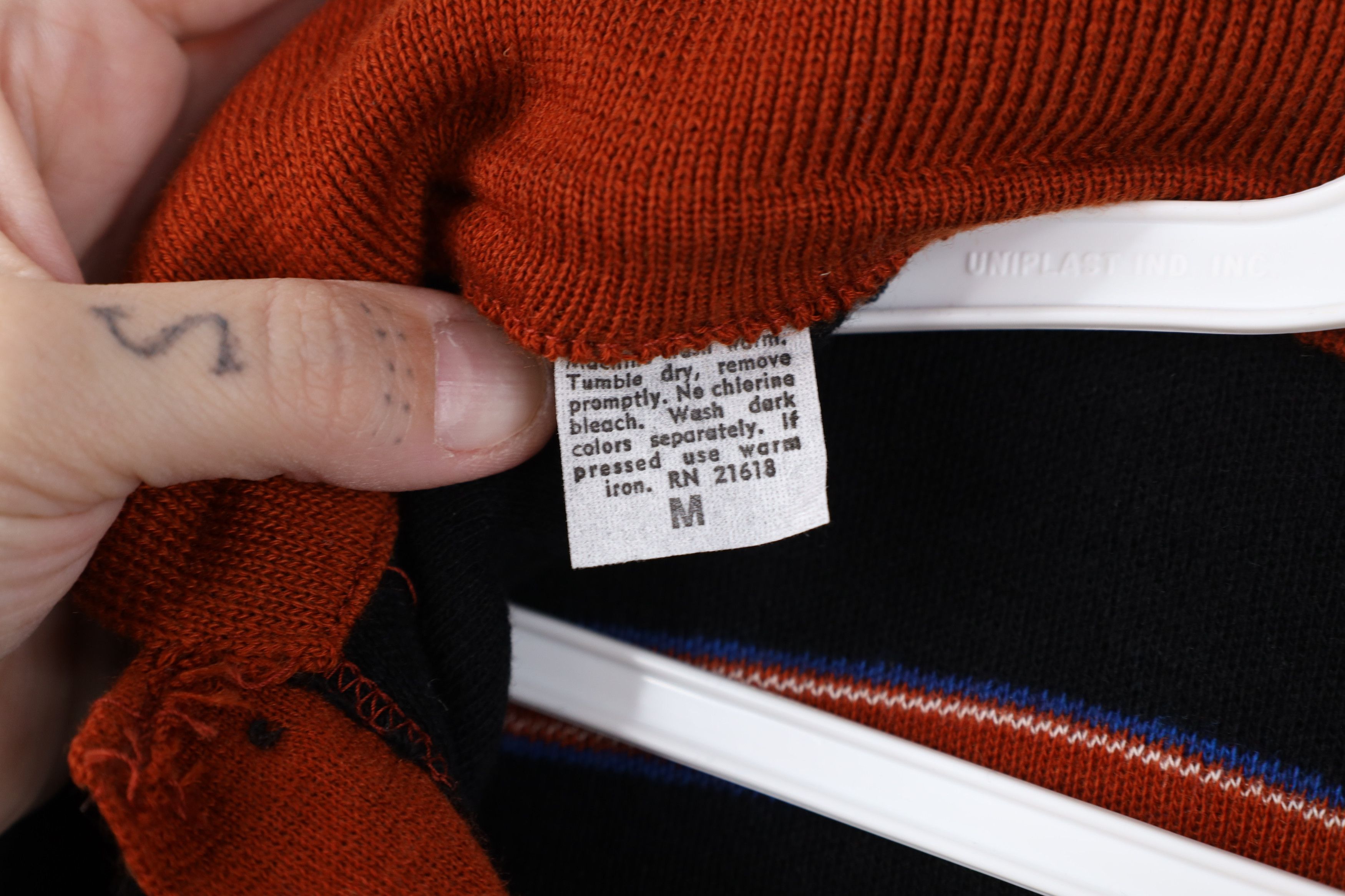 Vintage Deadstock Vintage 70s Streetwear Knit Collared Sweater Size US M / EU 48-50 / 2 - 11 Thumbnail