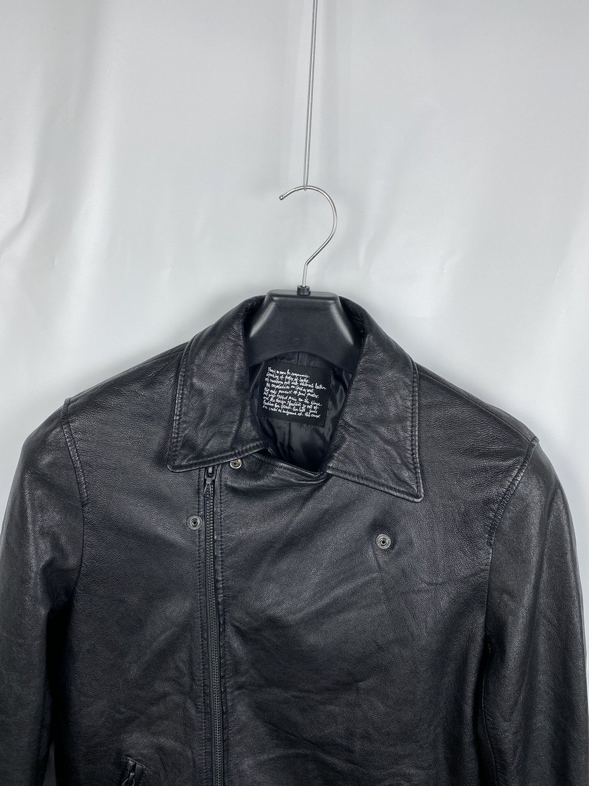 Japanese Brand × NANO universe Nano Universe Japan Goat Skin Biker Jacket Genuine Leather Size US M / EU 48-50 / 2 - 4 Thumbnail