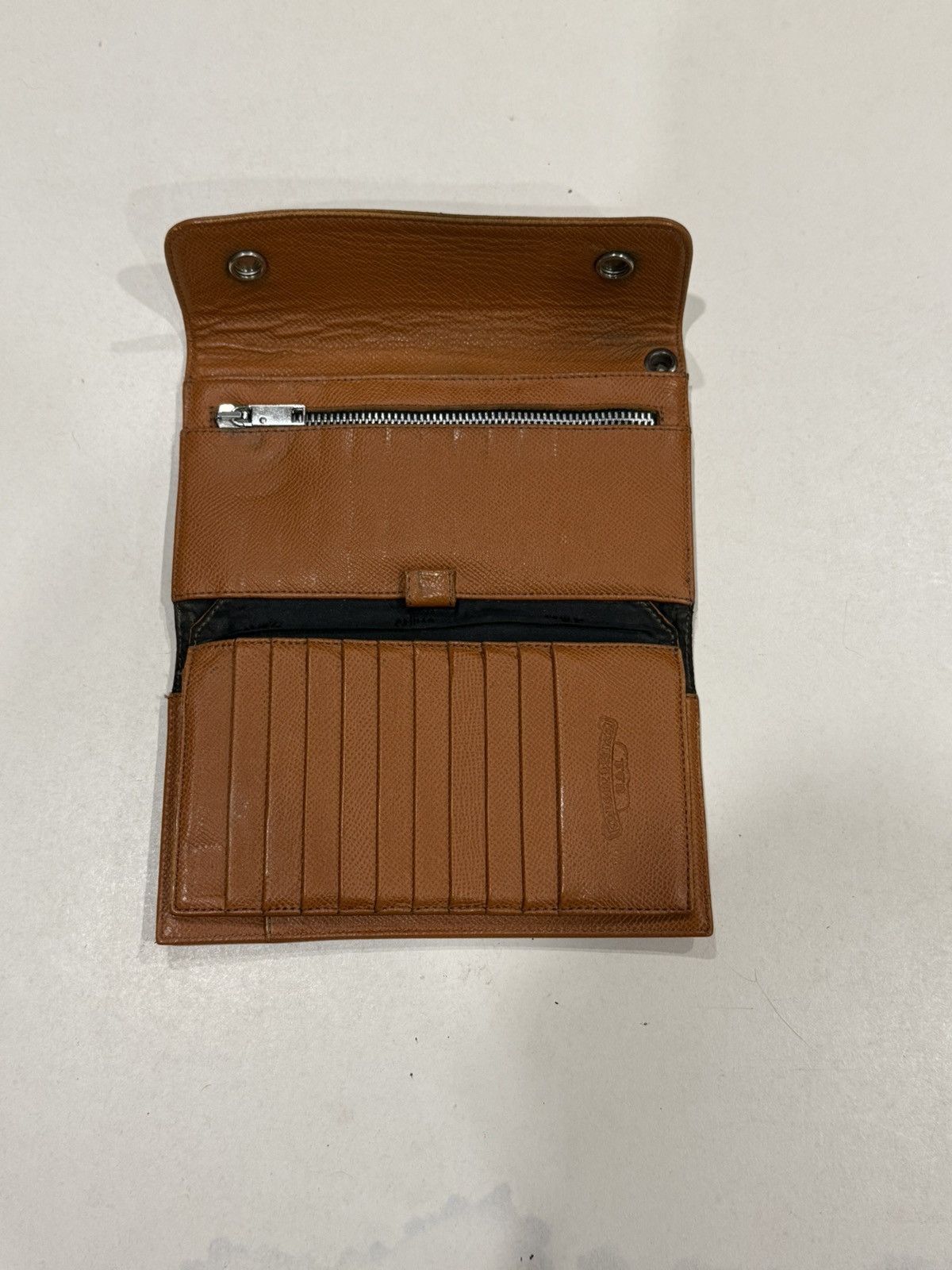 Chrome Hearts Chrome Hearts Wave Wallet Brown Leather Silver Cross Balls Size ONE SIZE - 11 Thumbnail