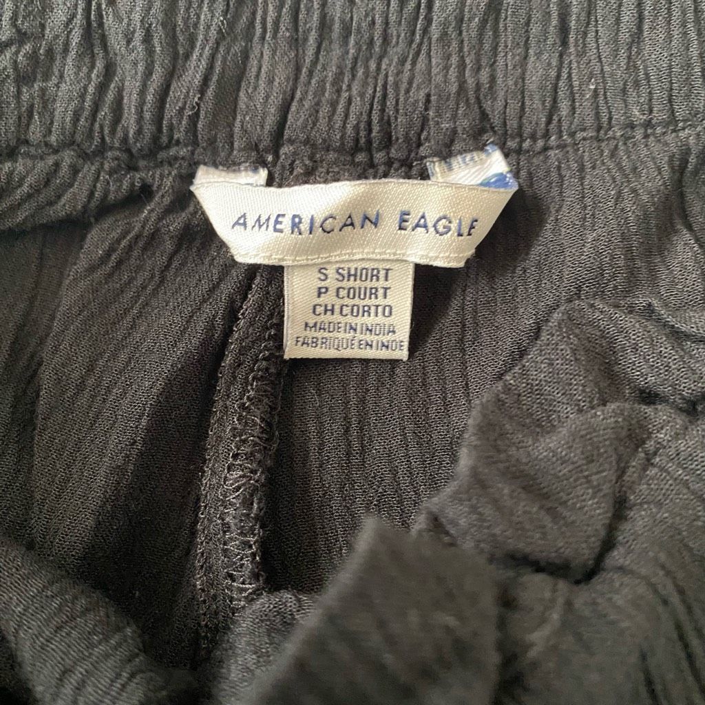 American Eagle Outfitters American Eagle women S short pull on crepe ribbed crop jogge Size 27" / US 4 / IT 40 - 6 Thumbnail