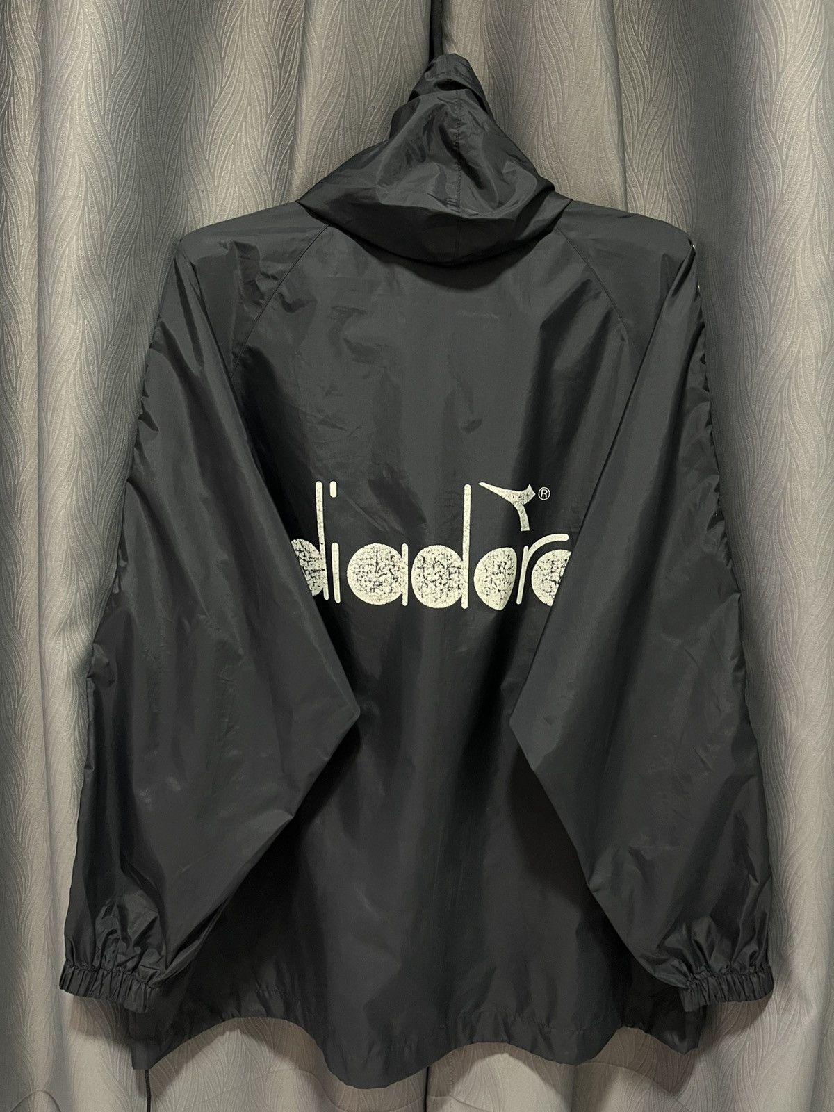 Diadora × Vintage Diadora Pullover Hoodie Big Logo Windbreaker 90s Size US XL / EU 56 / 4 - 2 Thumbnail