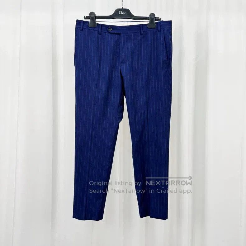 Ermenegildo Zegna Canali Wool Striped Tailored Trousers. Size US 32 / EU 48 - 1 Thumbnail