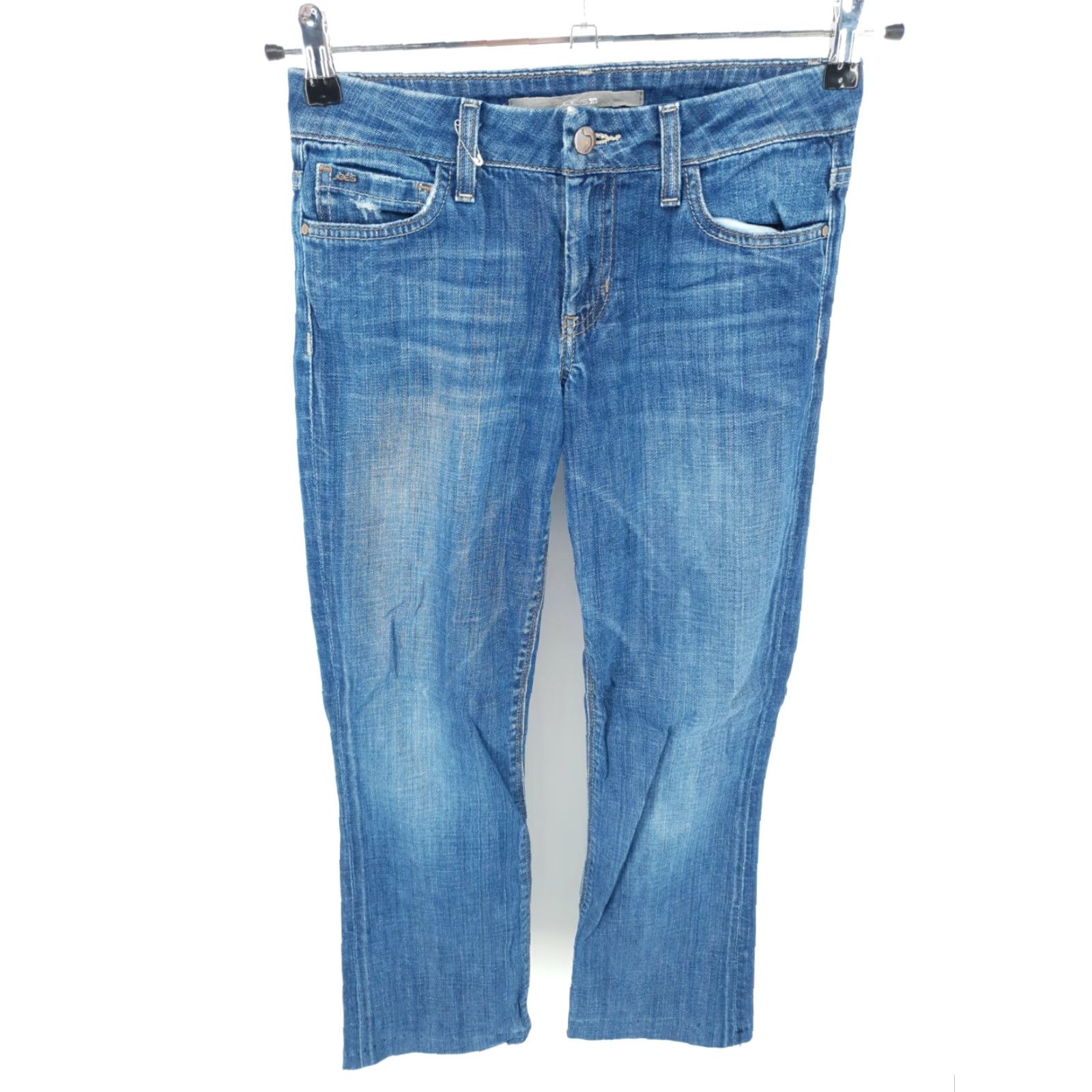 Vintage Joe's Jeans Women 26 Honey Fit Stretch Medium Wash Bootcut Jeans Denim Cotton Spandex 5-Pocket Button Zip Belt Loops Regular Inseam 28 Blue Size 26" / US 2 / IT 38 - 2 Thumbnail