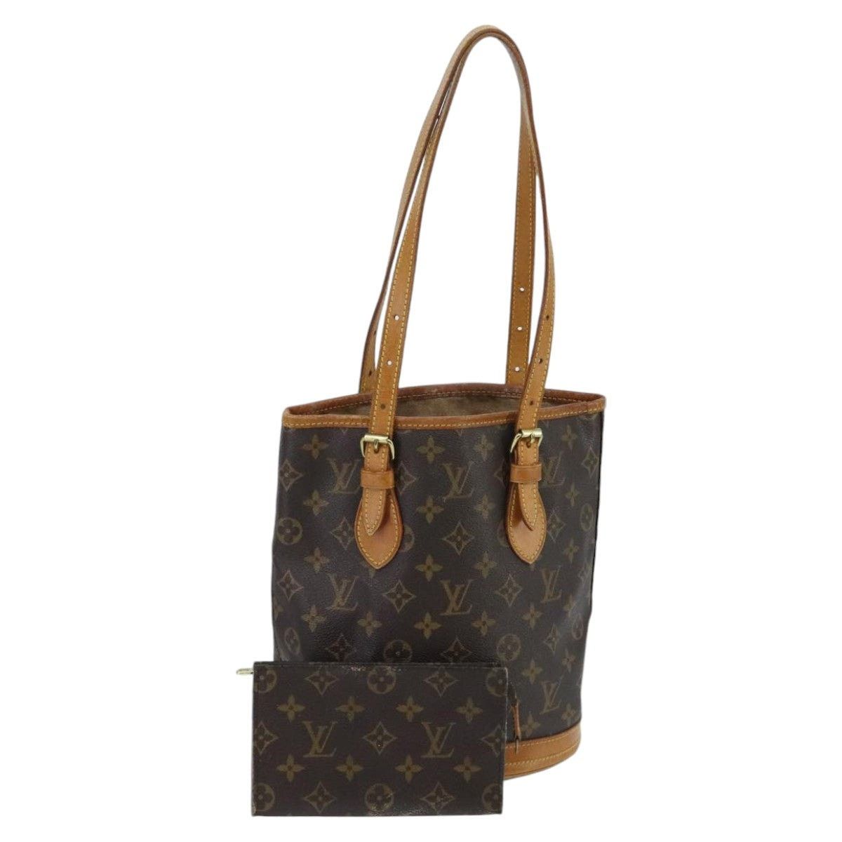 Louis Vuitton Monogram Bucket Pm Shoulder Bag M42238 in Brown, Women's