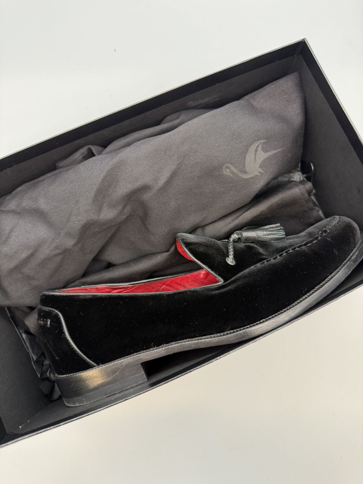 Harrys Of London Harrys of London "Shelley" Black Velvet Tassel Loafers US 11 Size US 11 / EU 44 - 17 Thumbnail