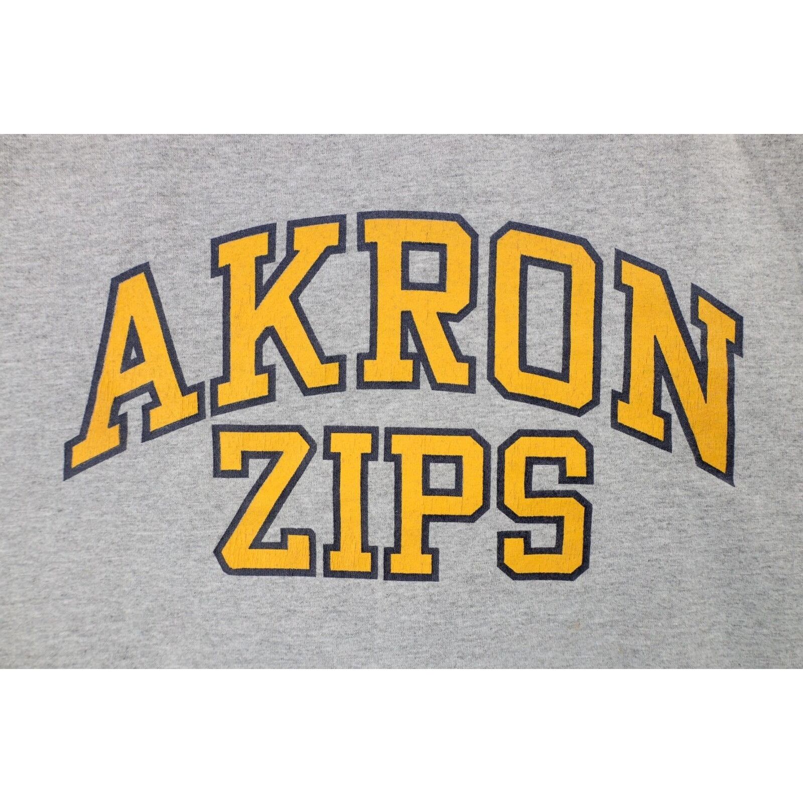Vintage Vintage 90s Mens Large Spell Out University of Akron T-Shirt Size US L / EU 52-54 / 3 - 4 Thumbnail