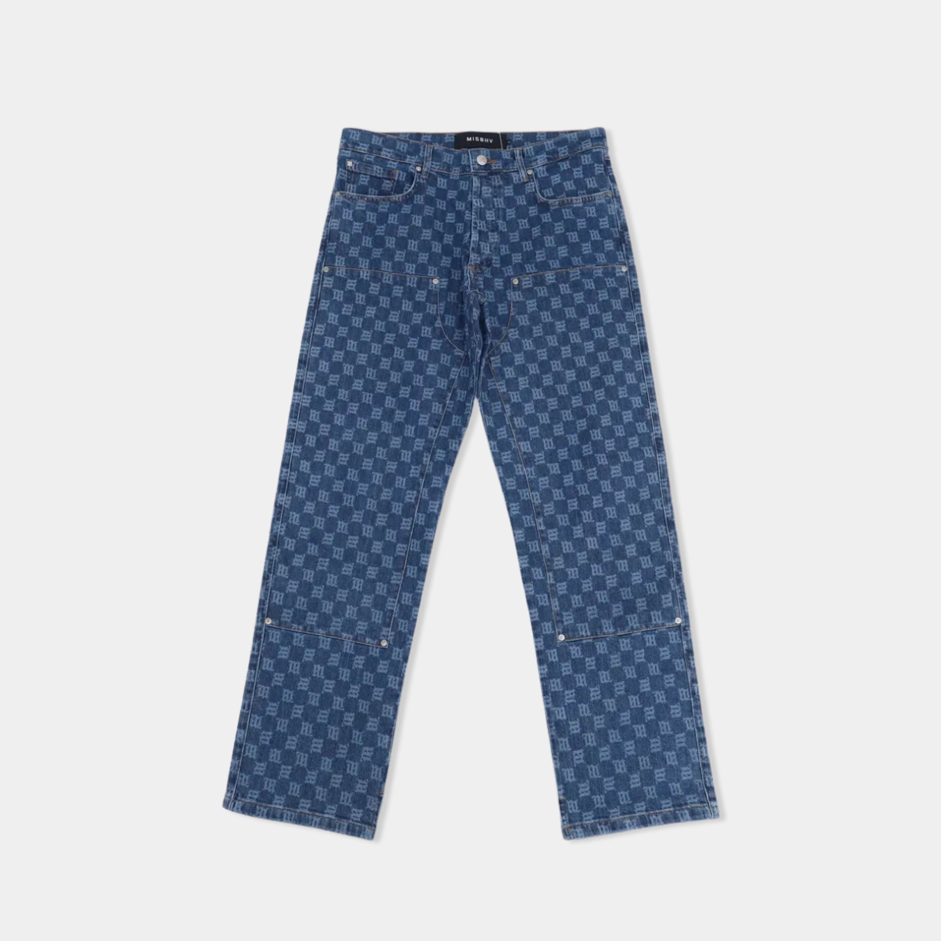 image of Misbhv Jeans Monogram Carpenter in Blue, Women's (Size 24)