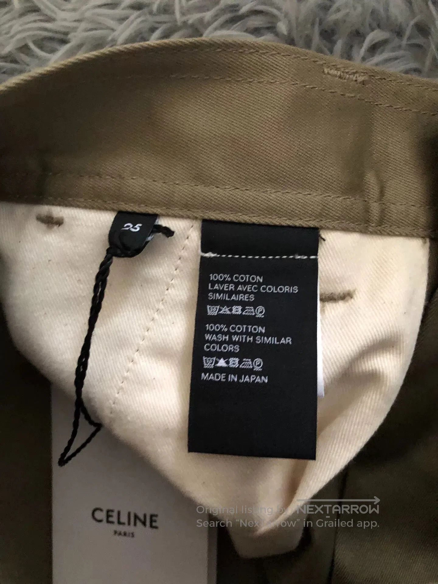 Celine Celine Military Green Flared Straight Pants. Size 25" / US 0 / IT 36 - 4 Thumbnail