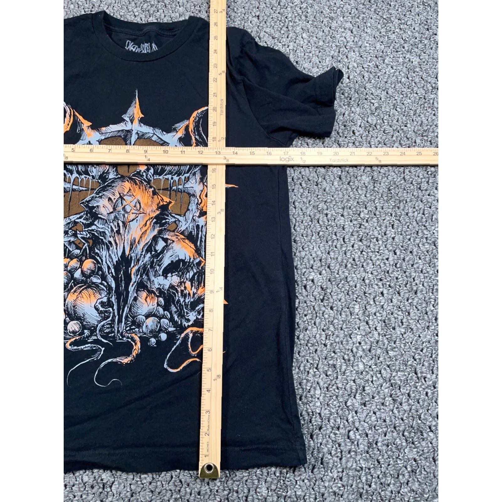Vintage Super Diabolical T-Shirt Women's Medium Black Pentagram Goth Print Skull Graphic Size M / US 6-8 / IT 42-44 - 4 Thumbnail