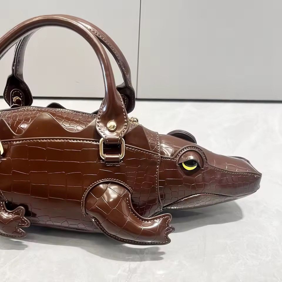 Other Streetwear Designer PU Leather Shoulder Crocodile Hand Bag Size ONE SIZE - 7 Thumbnail