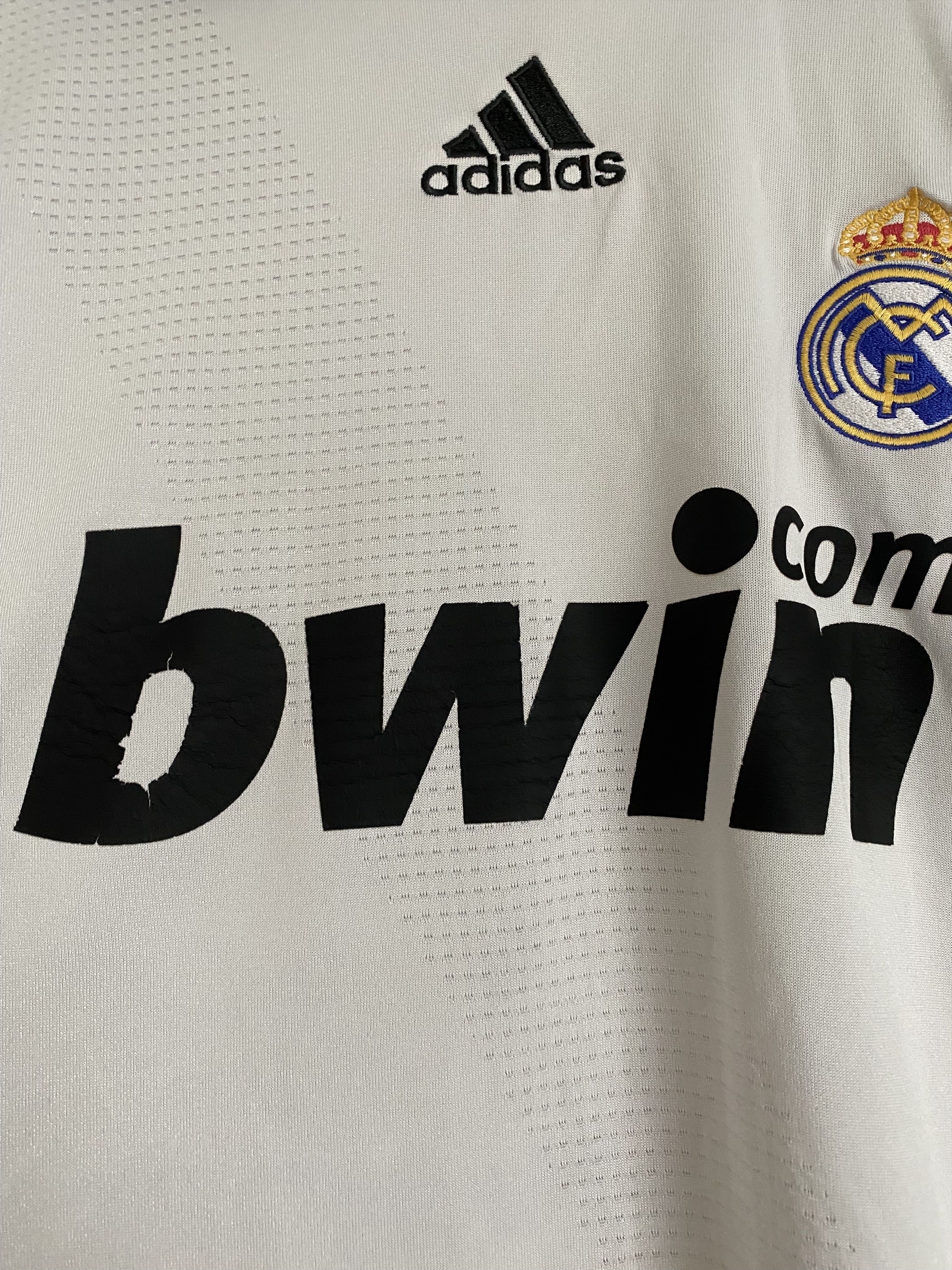 Adidas Real Madrid 2008 2009 adidas home football soccer jersey Size US L / EU 52-54 / 3 - 6 Thumbnail