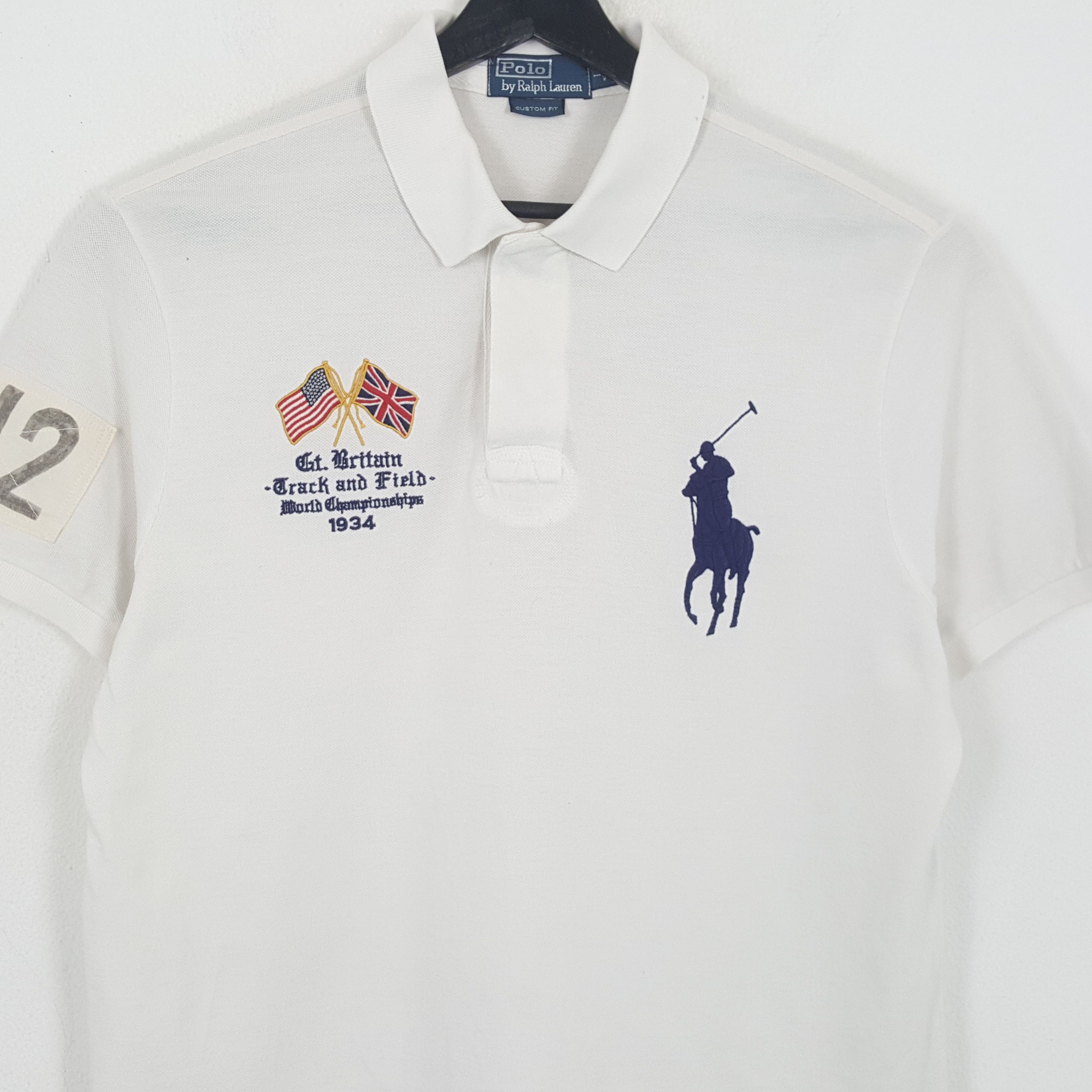 Polo Ralph Lauren × Vintage POLO by RALPH LAUREN Great Britain Design Casual Style Polos Size US L / EU 52-54 / 3 - 2 Thumbnail