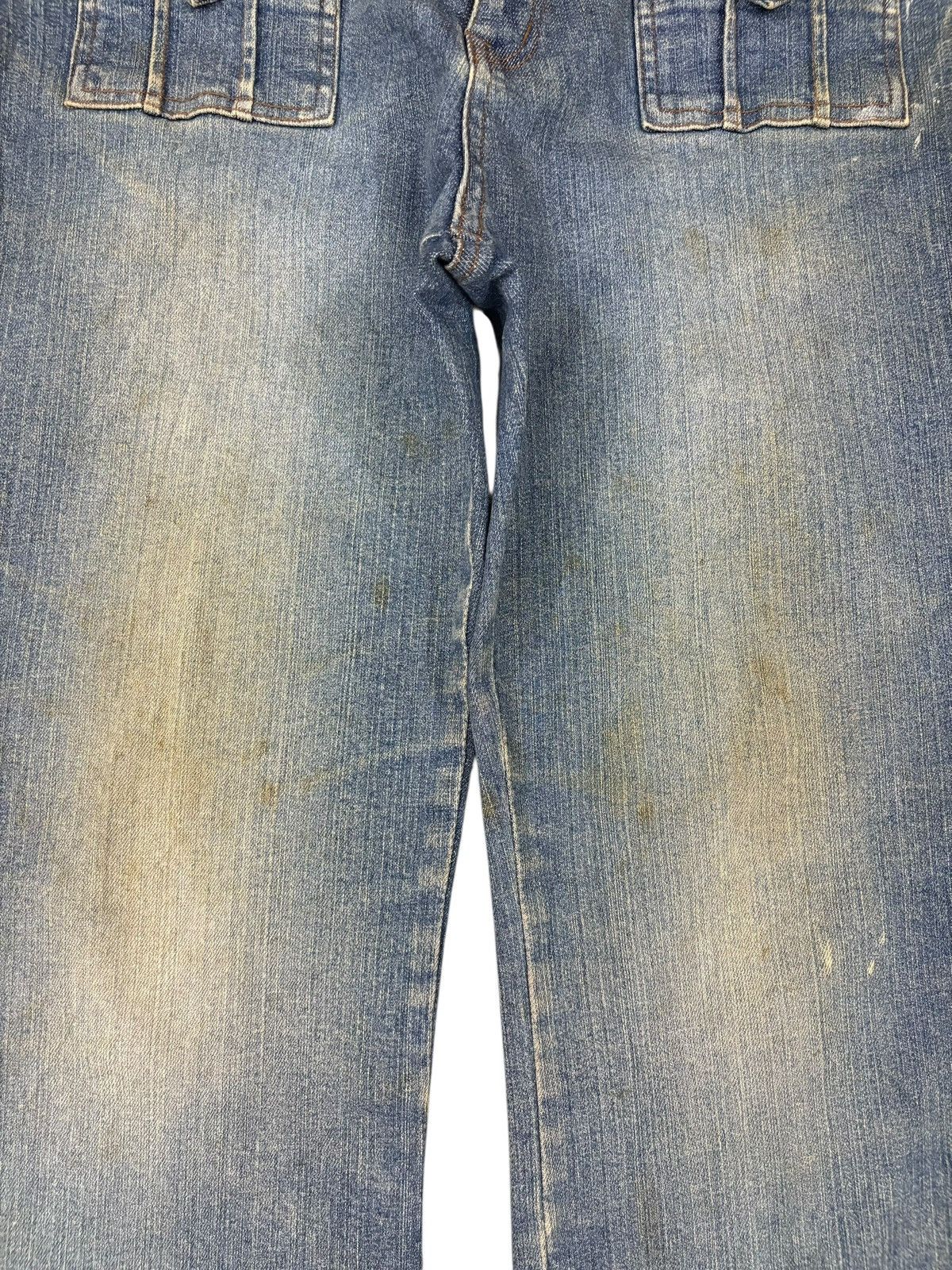 Other Vintage Japanese Brand Mud Wash Bush Pants Bootcut Jeans Size US 29 - 5 Thumbnail