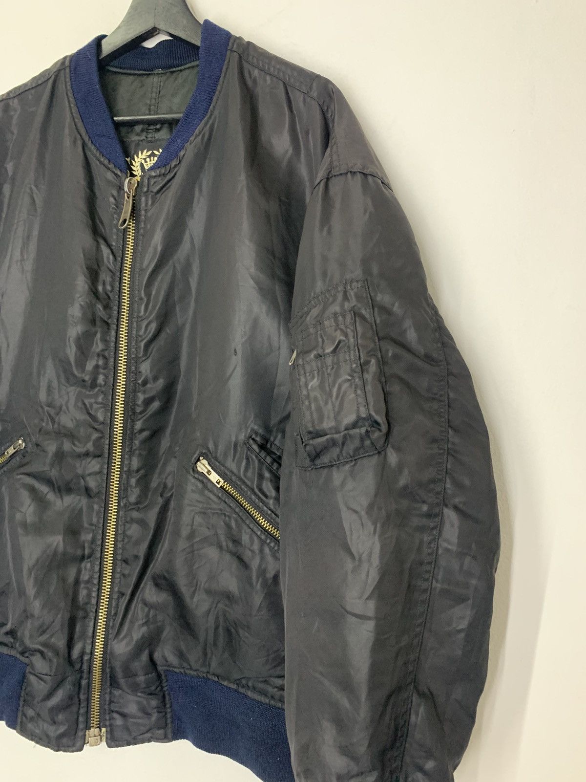 Japanese Brand Vintage Mens BATSU Japanese Brand Flight Jacket Size US XL / EU 56 / 4 - 3 Thumbnail