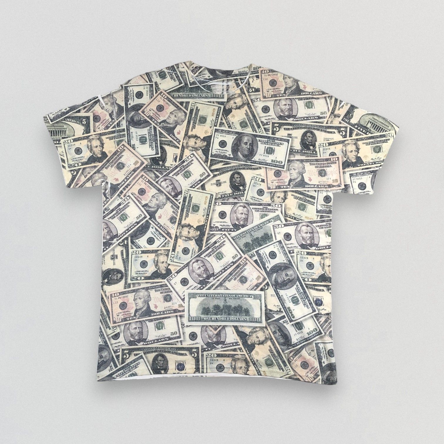 Vintage US Money Dollar T-shirt Size US L / EU 52-54 / 3 - 1 Thumbnail