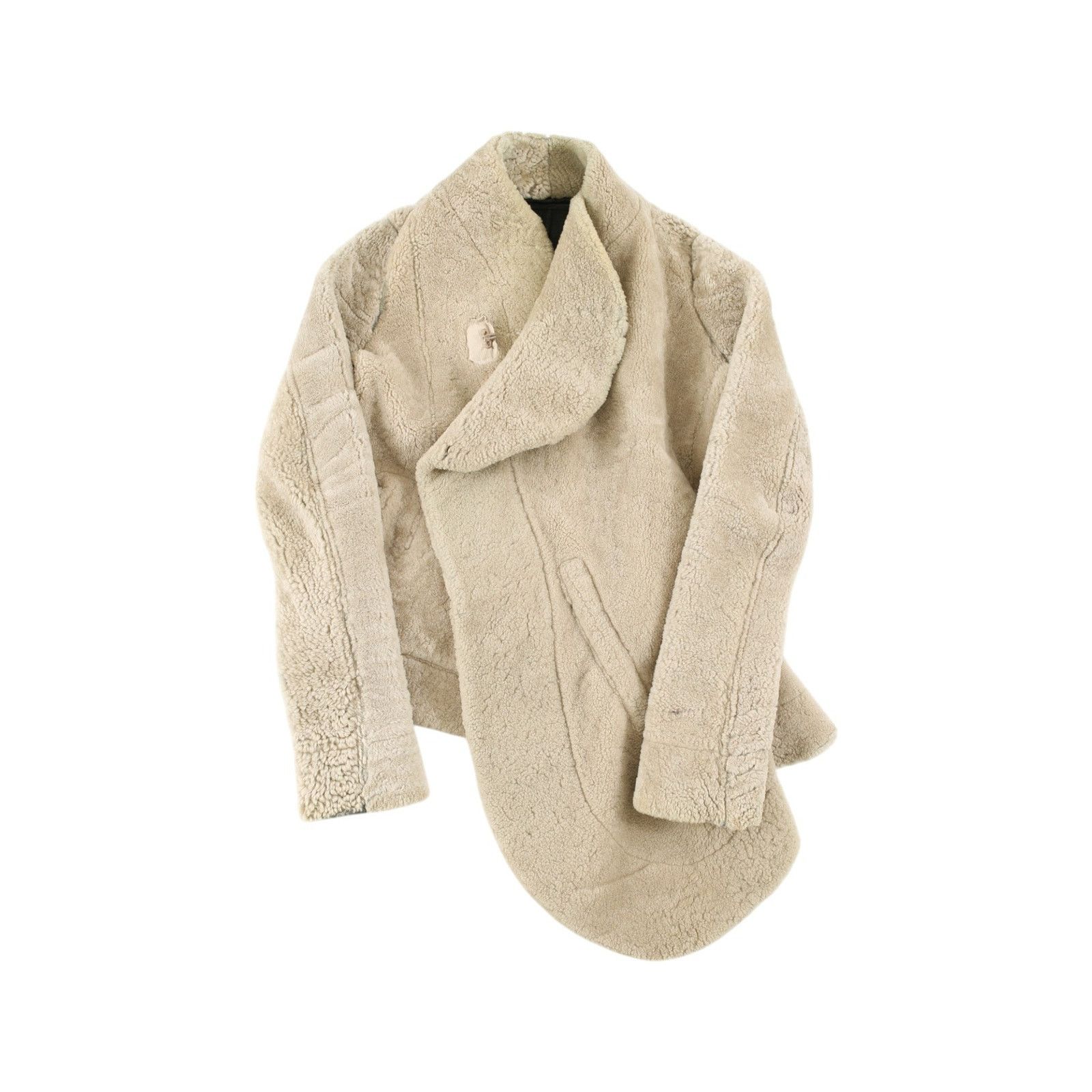 Rick Owens F/W 2011 Reversible Leather Shearling Biker Jacket Size XS / US 0-2 / IT 36-38 - 4 Thumbnail