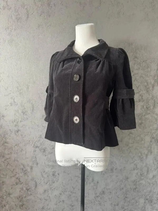Burberry Burberry Black Cotton Blend Short Cardigan for Women. Size M / US 6-8 / IT 42-44 - 1 Thumbnail
