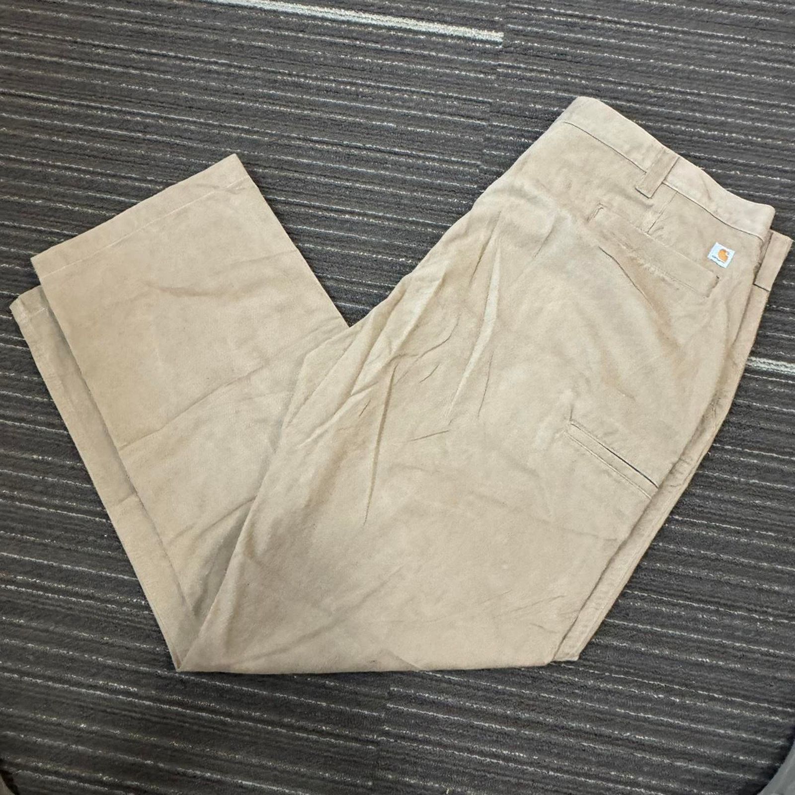 Carhartt Tan baggy Carhartt straight leg workwear casual trousers Size US 44 / EU 60 - 2 Thumbnail