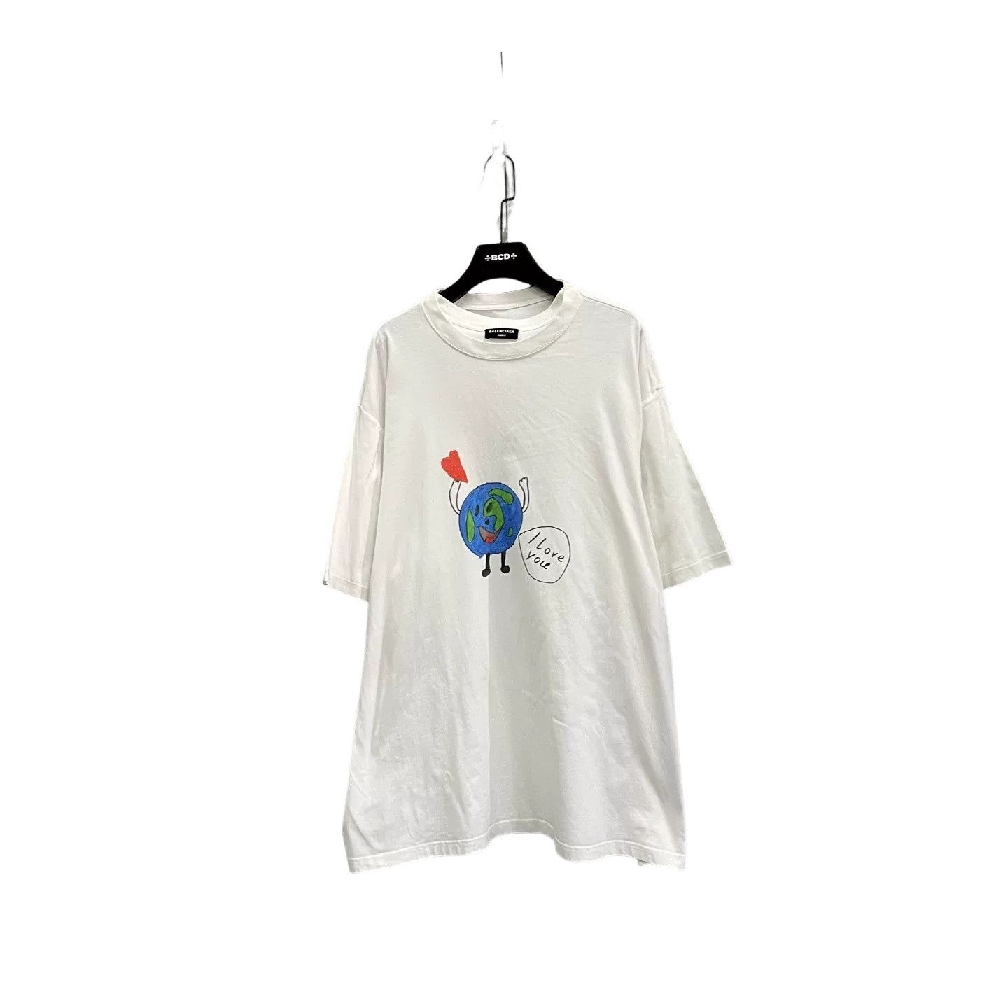 Balenciaga Balenciaga Earth Print T-Shirt S Size US S / EU 44-46 / 1 - 1 Thumbnail