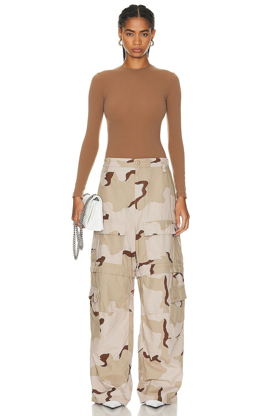 Balenciaga o1tr1nto1025 Large Cargo Pants in Multicolor Size 24" / US 00 / IT 34 - 4 Thumbnail