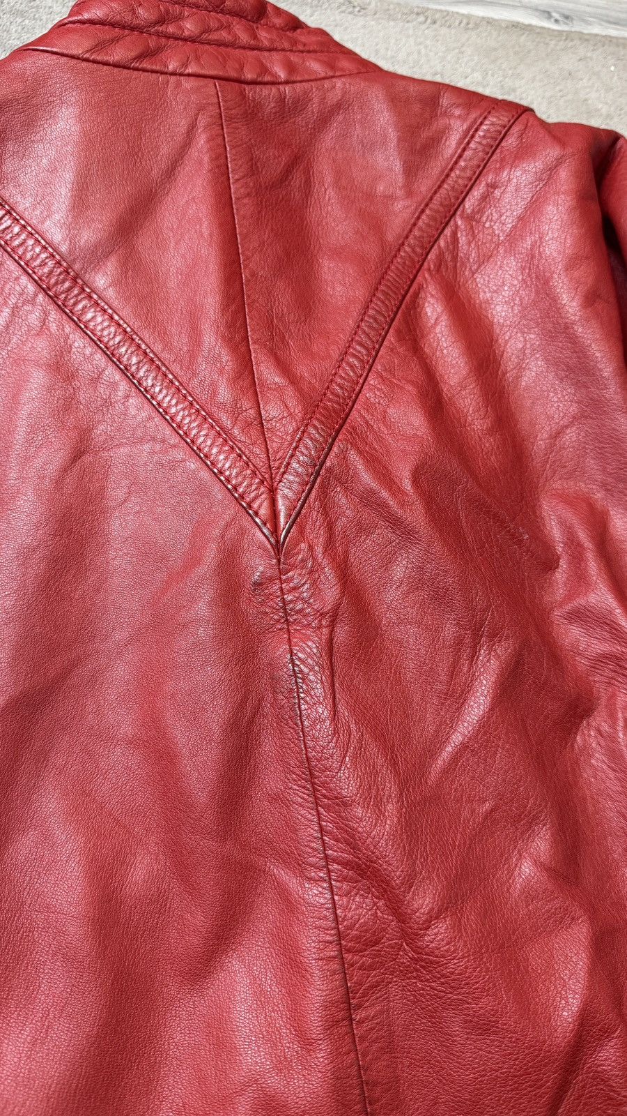 Genuine Leather 90s Vintage Oversized Leather Bomber Jacket balenciaga gucci Size S / US 4 / IT 40 - 7 Thumbnail
