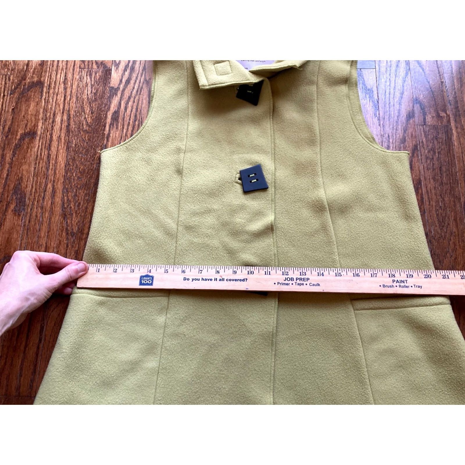 Vintage Janska Fleece Vest Womens Small Light Green Pockets Art to Wear USA Made Size S / US 4 / IT 40 - 7 Thumbnail