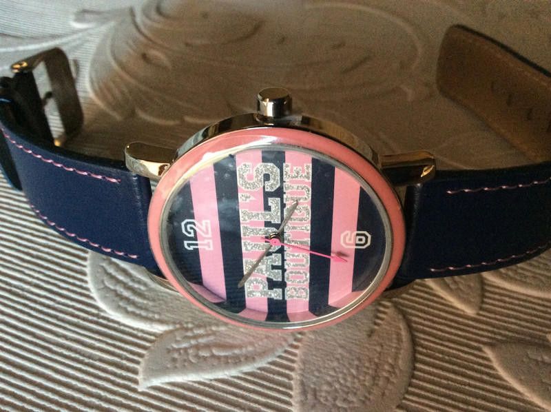 Designer Paul's Boutique Pink blue dial blue leather strap watch Size ONE SIZE - 4 Thumbnail