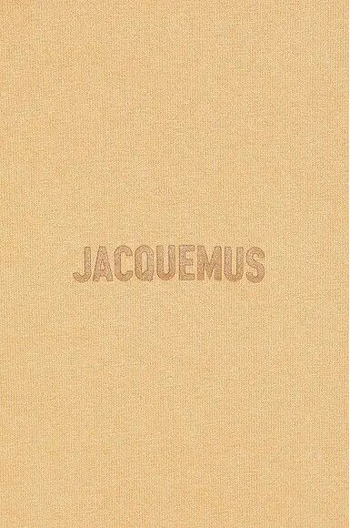 Jacquemus o1mle0526 Le Corto Short Sleeve T-Shirt in Light Brown Size US XL / EU 56 / 4 - 3 Thumbnail
