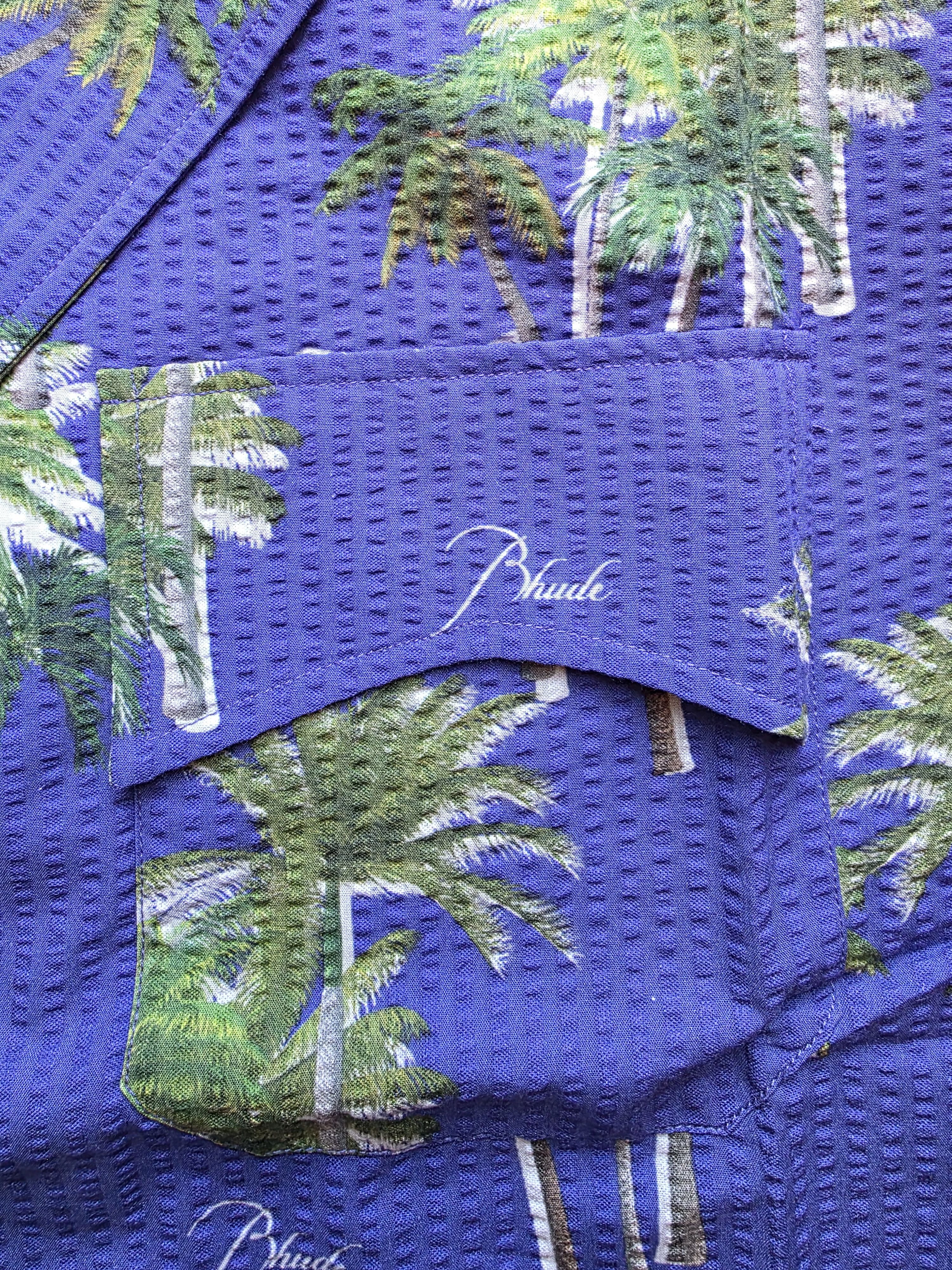 Rhude Rhude Printed Searsucker short sleeved shirt Men Sz M Size US M / EU 48-50 / 2 - 2 Thumbnail