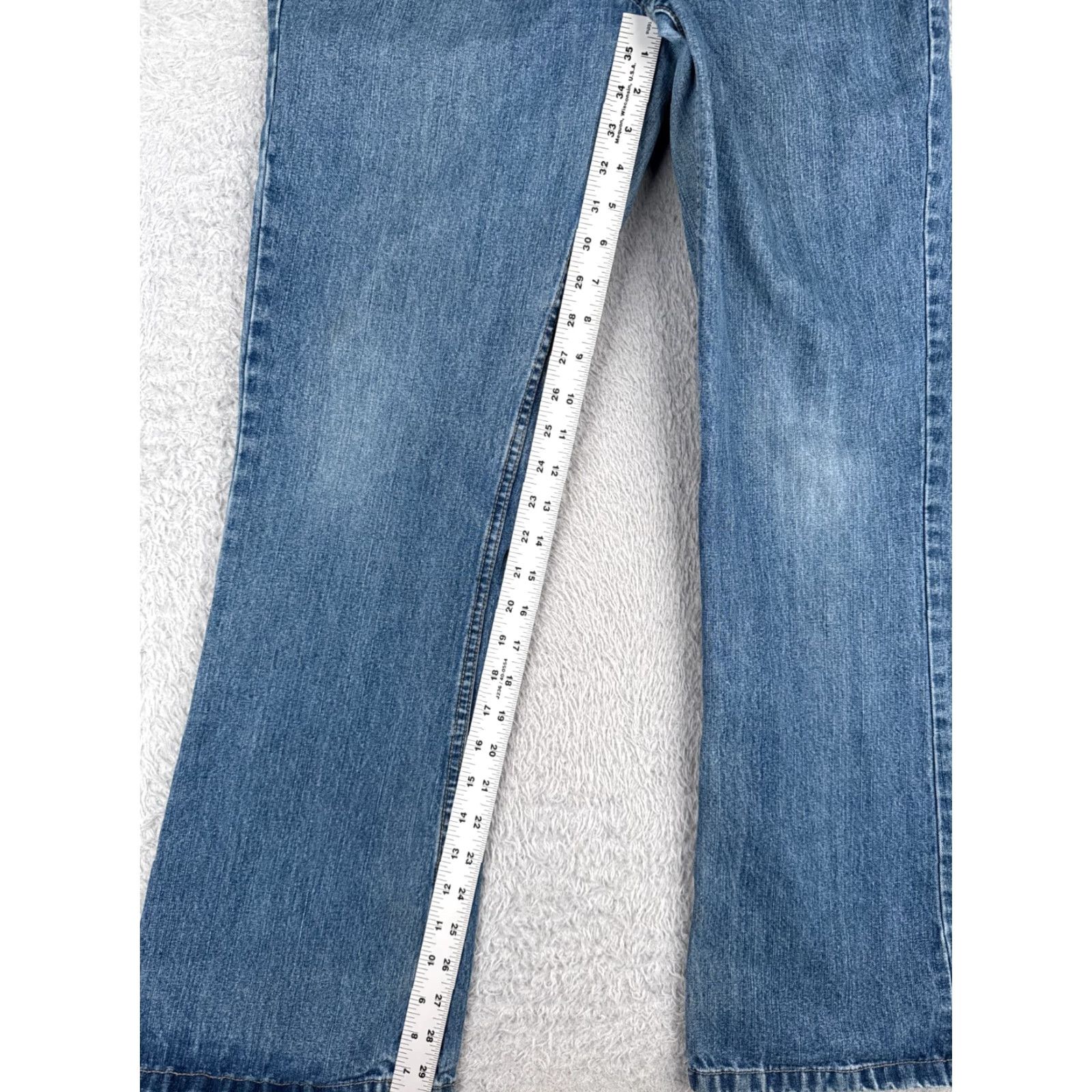 Elleme VINTAGE Ellemenno Jeans Juniors 9 Blue Denim Bootcut Button Fly Mid Rise Cotton 30x30 Jeans Women Blue 30x30 Mens? Size 30" / US 8 / IT 44 - 7 Thumbnail
