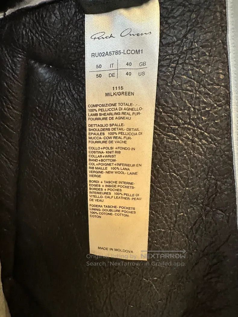 Rick Owens Rick Owens Leather and Fur Combination Fur Jacket Size US M / EU 48-50 / 2 - 6 Thumbnail