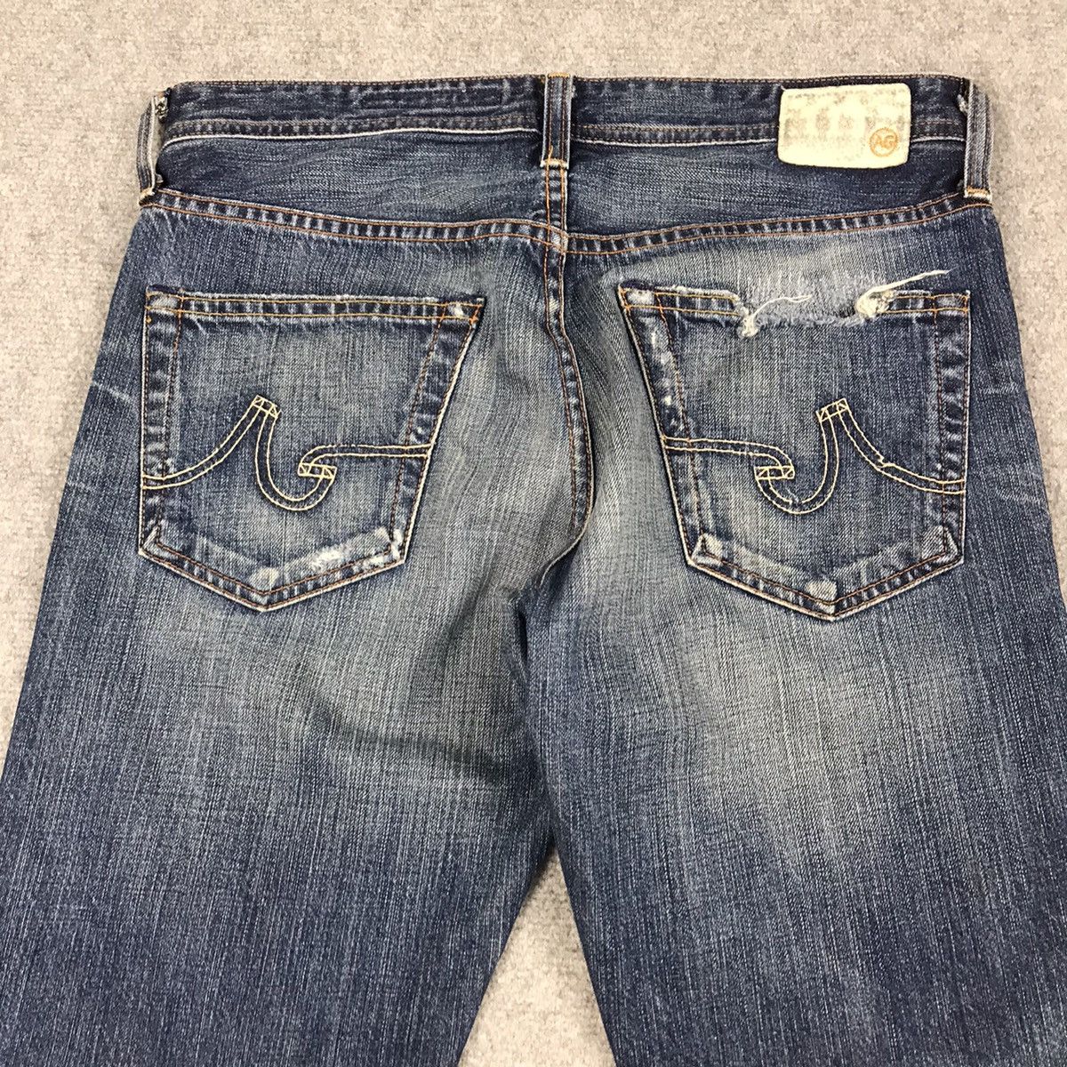 AG Adriano Goldschmied AG ADRIANO GOLDSCHMIED DISTRESSED JEANS BOOTCUT PANTS Size US 30 / EU 46 - 12 Thumbnail