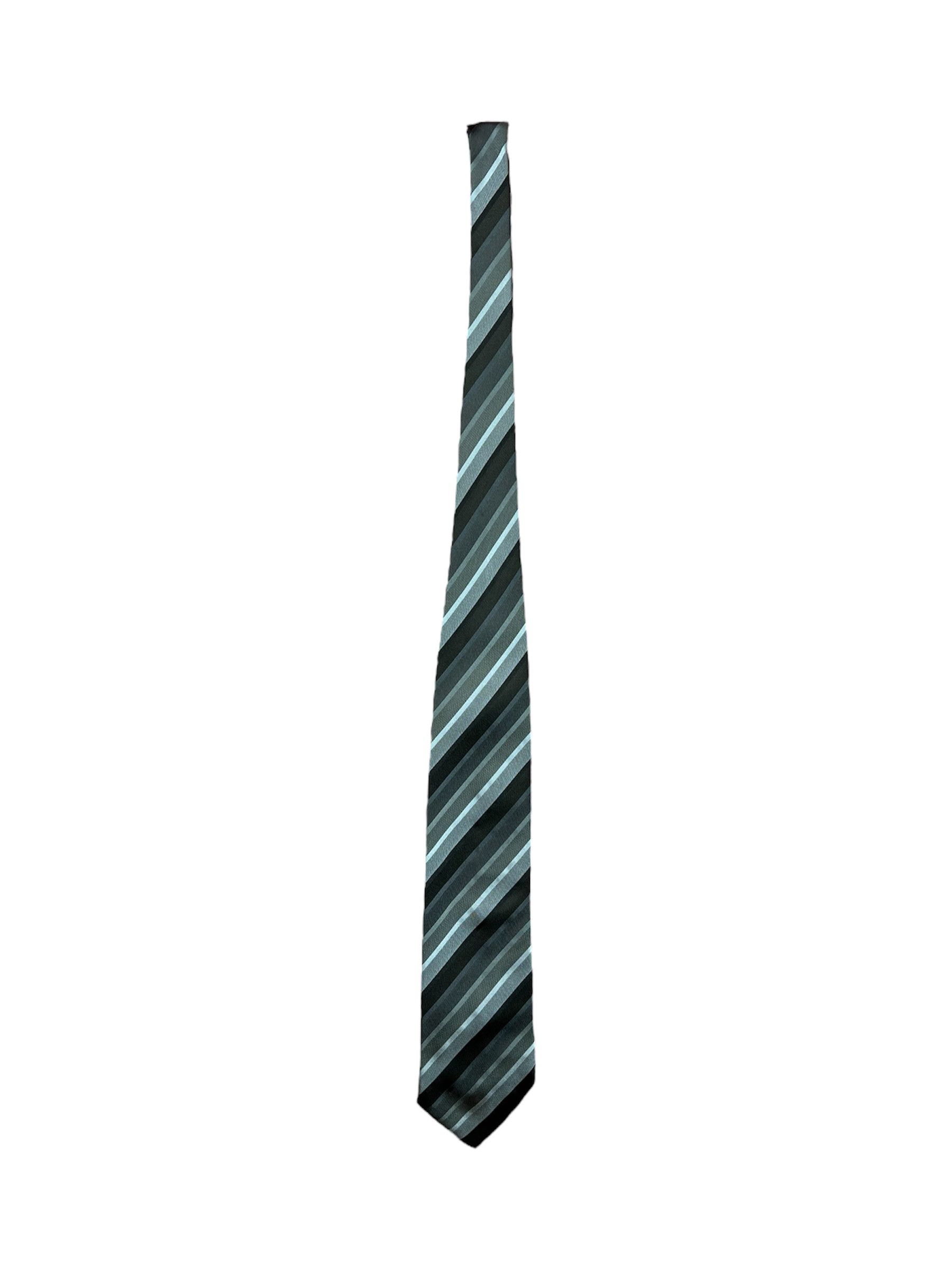 Armani Giorgio Armani striped tie silk Italy design Size ONE SIZE - 1 Thumbnail