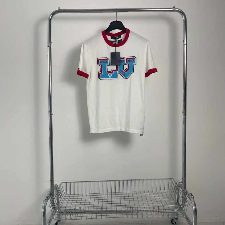 Louis Vuitton LV White Knit Short Sleeve Top Size US S / EU 44-46 / 1 - 1 Thumbnail