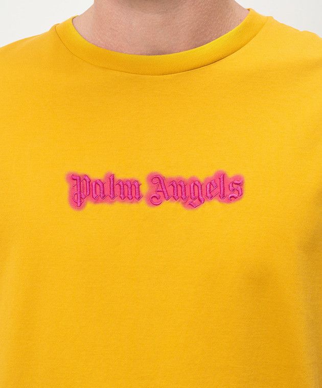Palm Angels o1s22i1n1224 Ato "Newborn Logo Boxy T-Shirt in Yellow Size US L / EU 52-54 / 3 - 5 Thumbnail