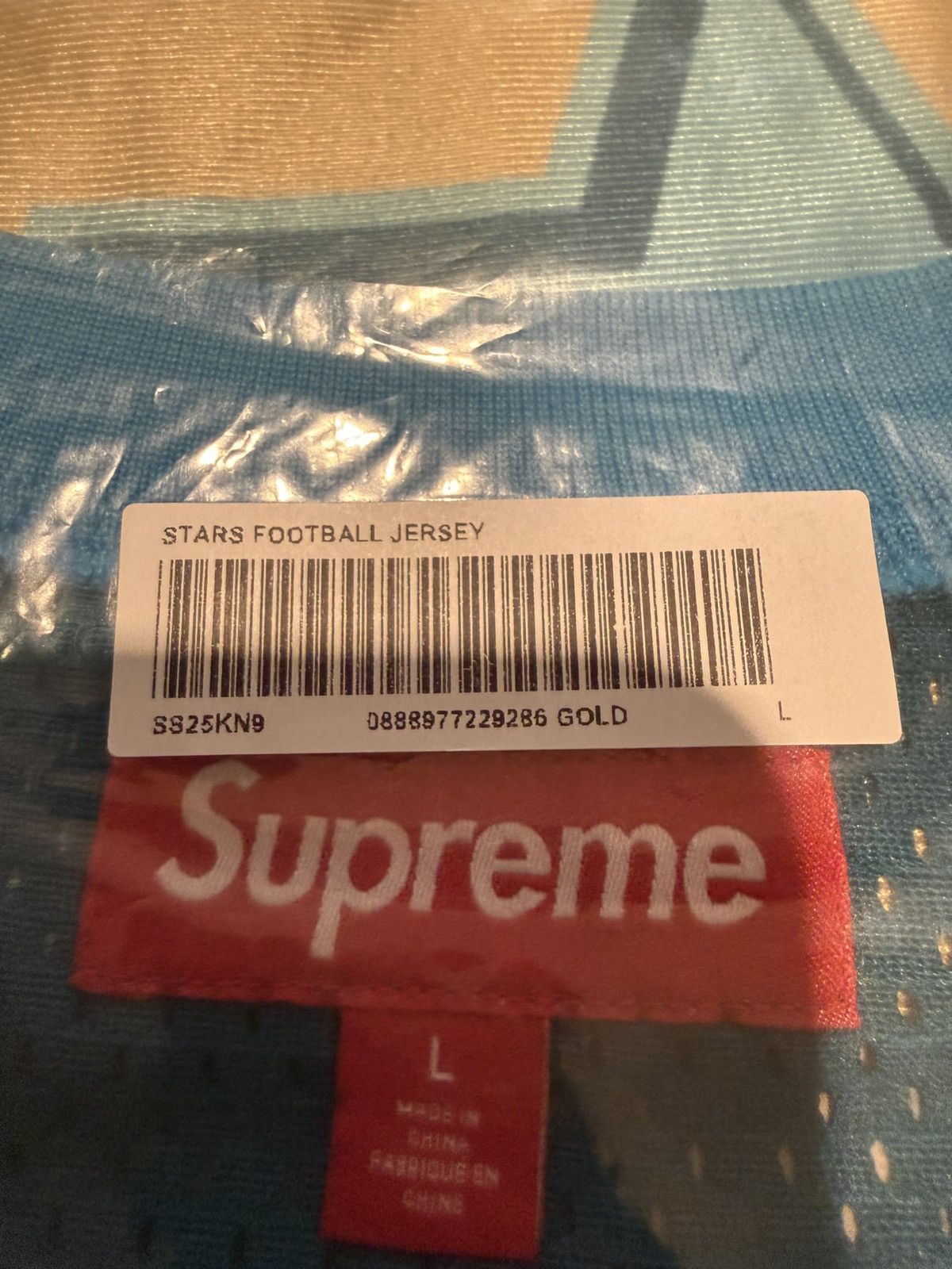 Supreme Supreme Stars Football Jersey (SS25) Gold Size Large Size US L / EU 52-54 / 3 - 3 Thumbnail