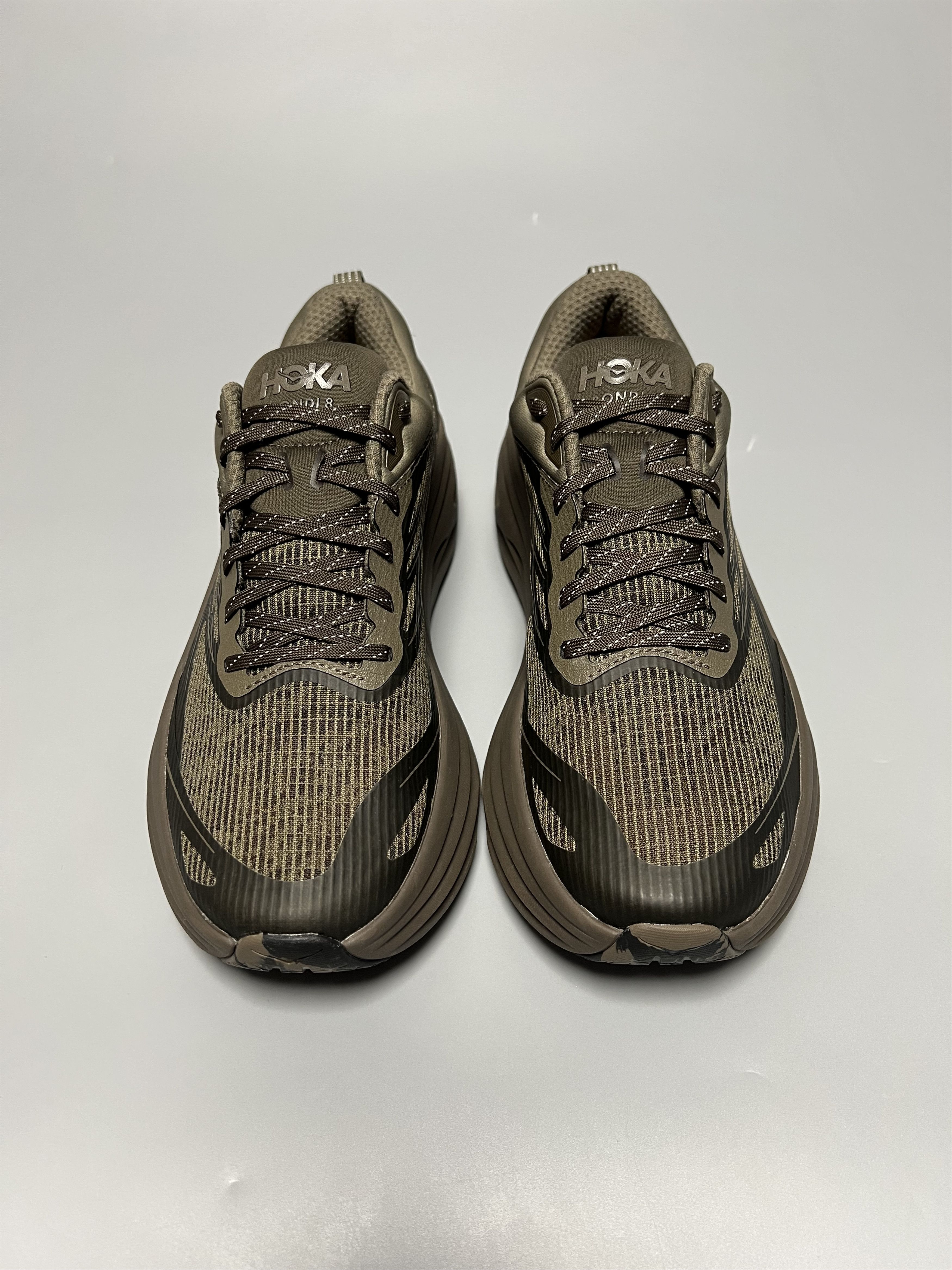 Hoka Hoka Bondi 8 TS Caged ‘Stealth Tech Pack’ Running Shoes Size US 9.5 / EU 42-43 - 4 Thumbnail