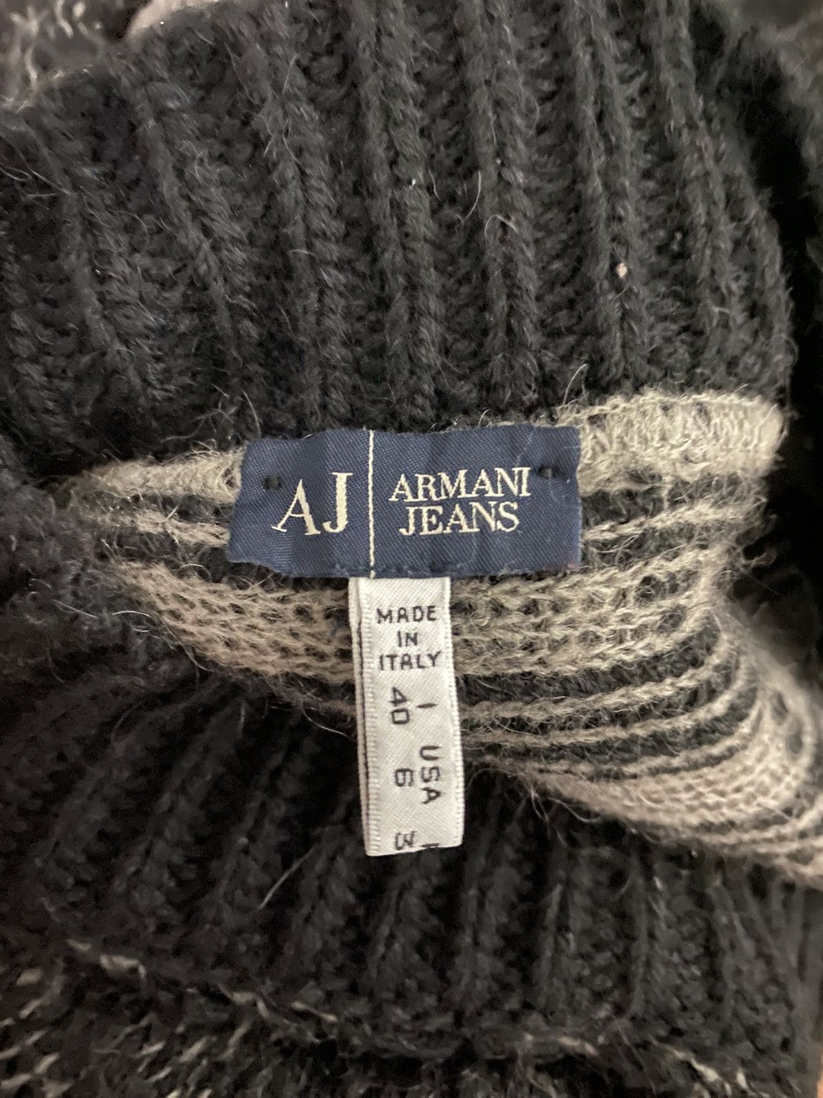 Armani × Armani Collezioni Armani Jeans Knitwear Fringe Size US XXS / EU 40 - 5 Thumbnail