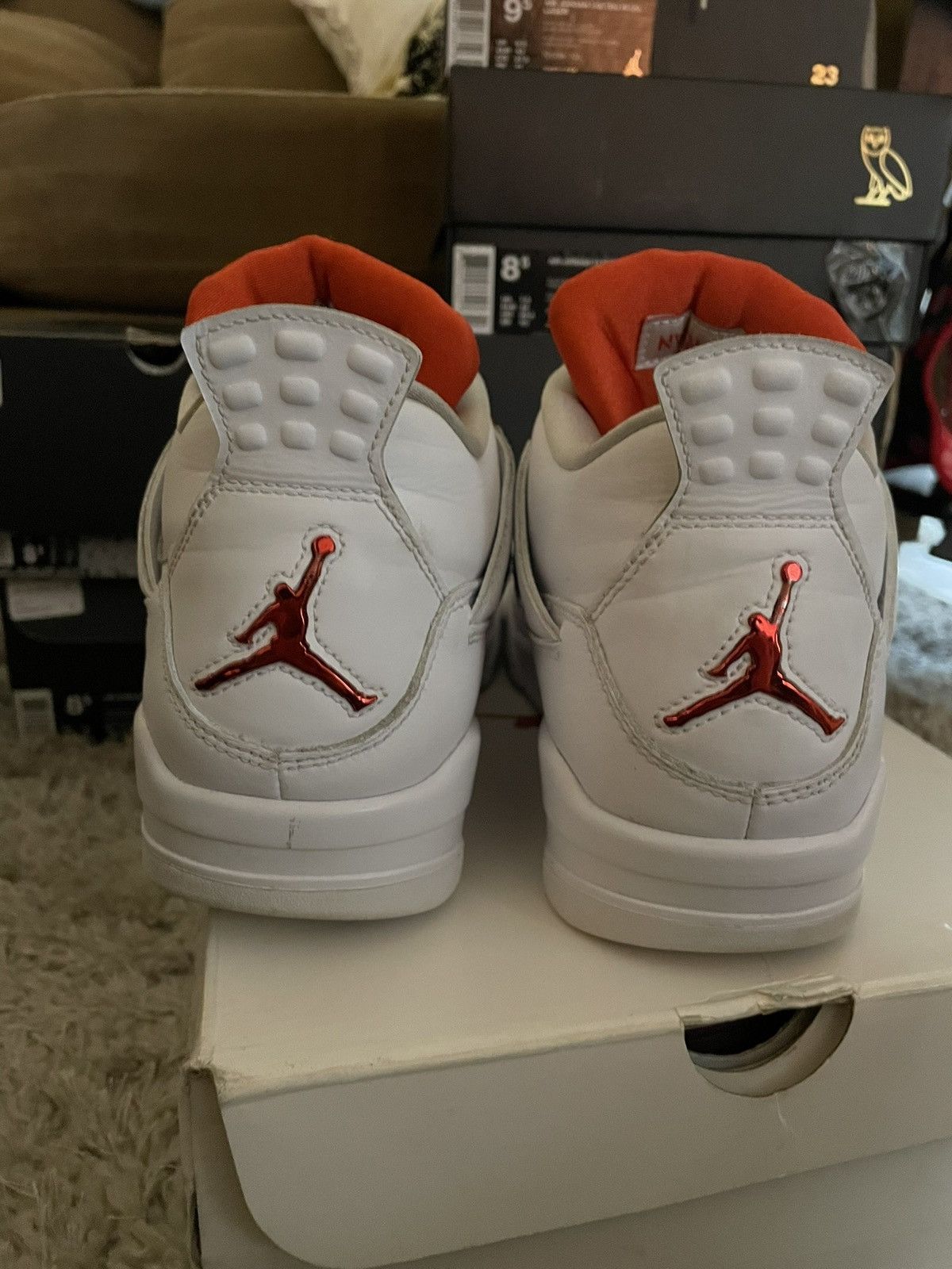 Jordan Brand JORDAN 4 METALLIC ORANGE SZ 9 Size US 9 / EU 42 - 7 Thumbnail