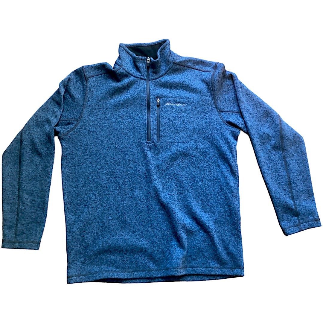 Eddie Bauer Eddie Bauer Blue Half Zip Pullover Sweater - Men's Large Size US L / EU 52-54 / 3 - 3 Thumbnail
