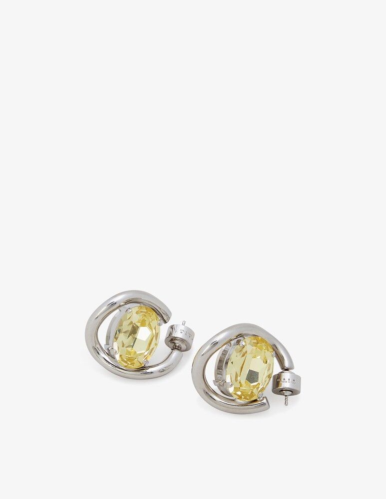 Marni o1w1db10125 Size:OS/Intertwined Hoop Earrings in Multicolor Size ONE SIZE - 1 Thumbnail