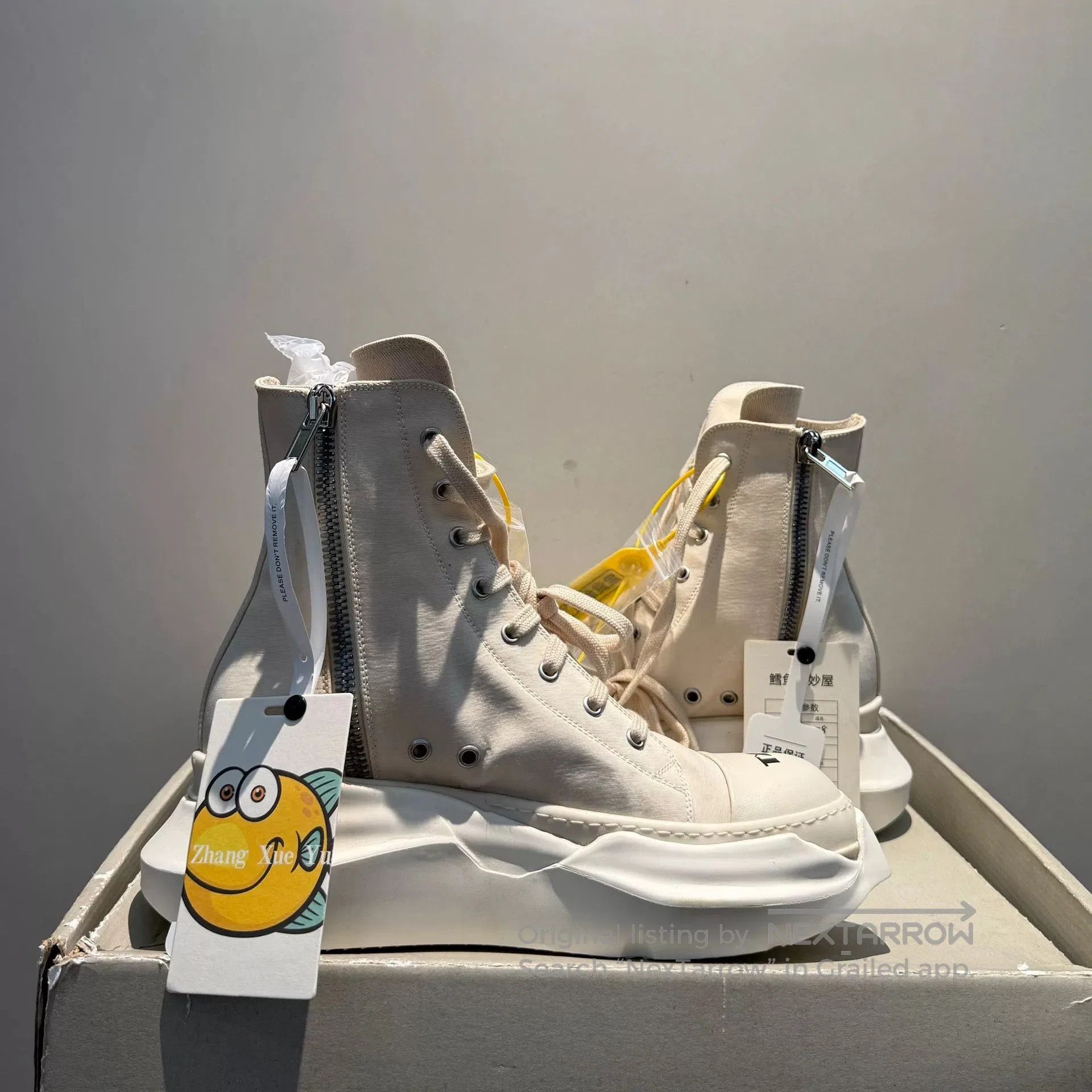 Rick Owens Drkshdw rick owens drkshdw beige high. Size US 7.5 / EU 40-41 - 3 Thumbnail