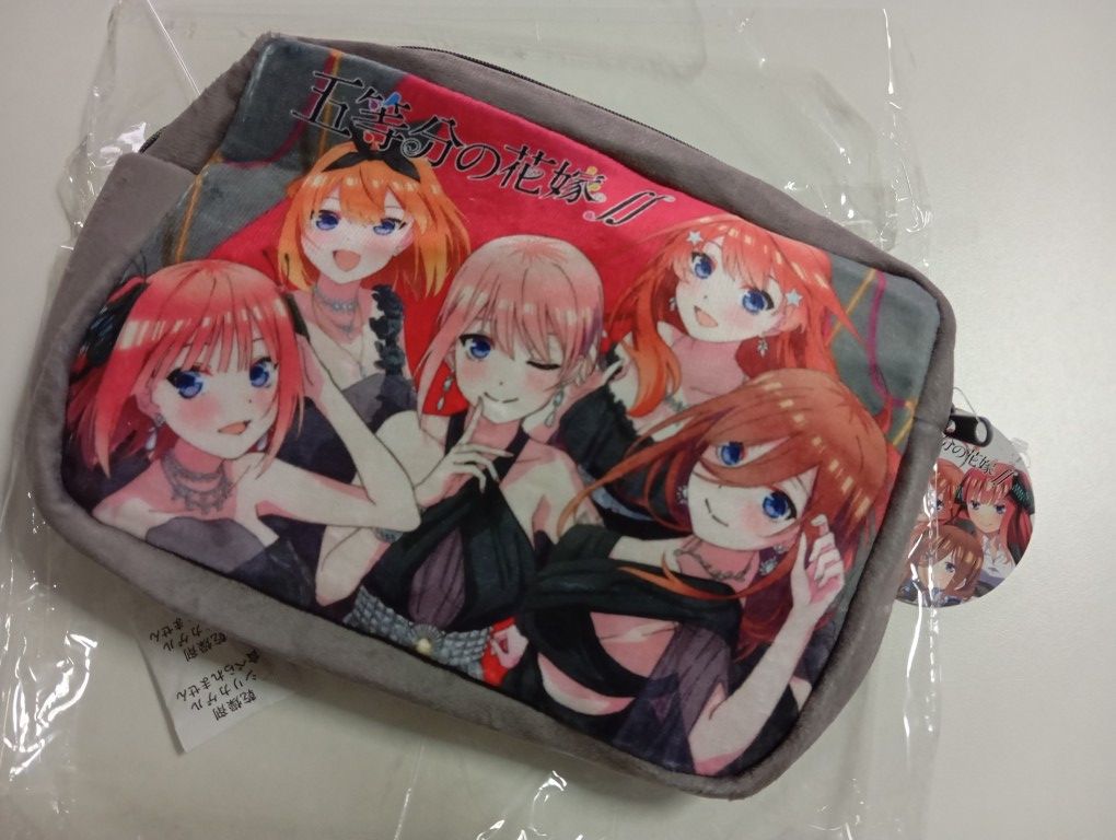 Japanese Brand Quintessential Quintuplets GoToubun Pouch Bag Anime😍 Size ONE SIZE - 3 Thumbnail